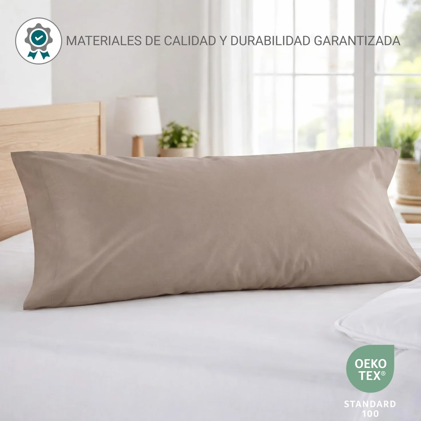 Federa per cuscino 45 x 70 cm Pack 2 100% cotone ipoallergenico