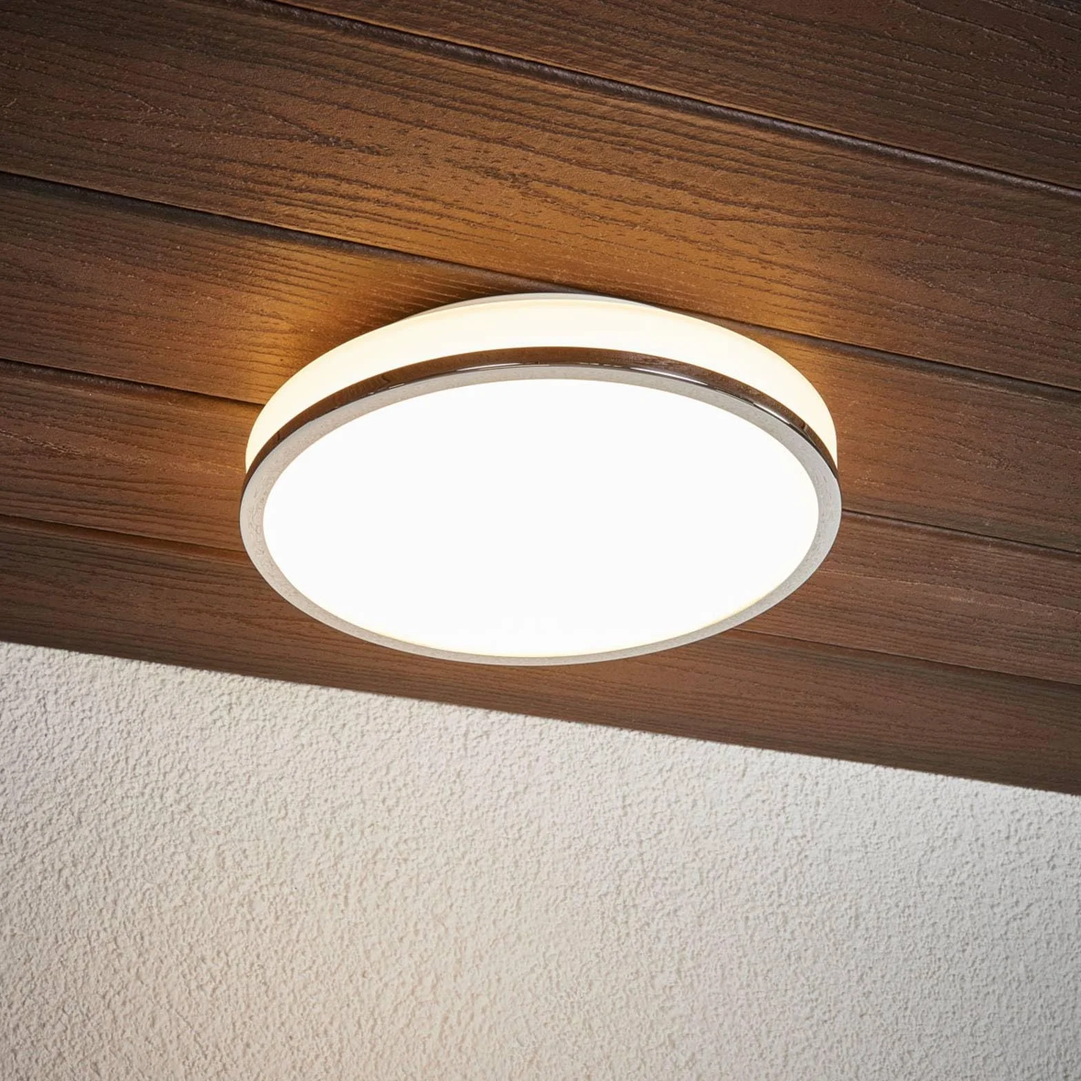 Lindby Plafoniera (Moderno) colore Bianco, in Vetro ad es. Bagno lampadina inclusa plafoniera per bagno lampada