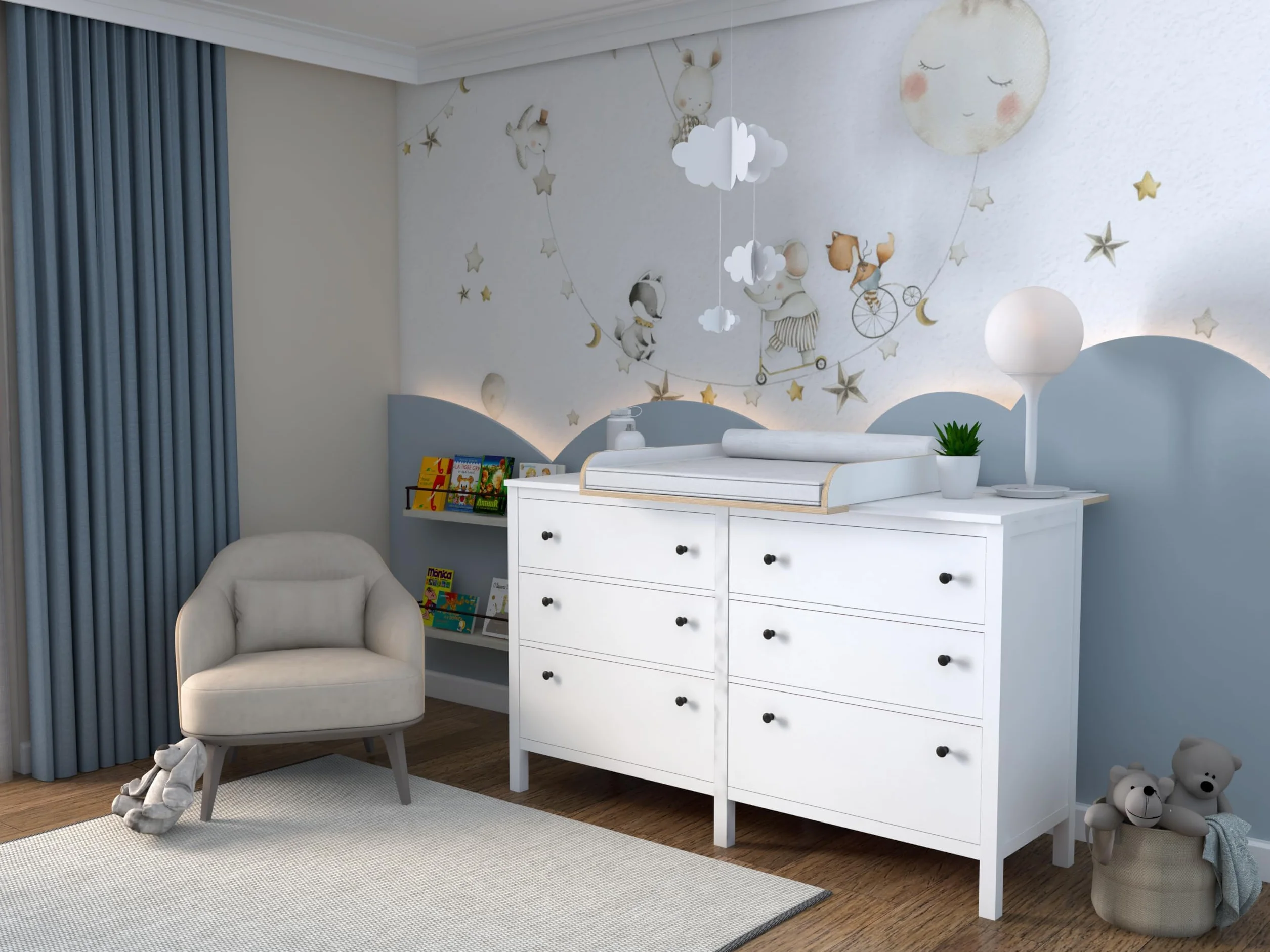 Ikea Materassino per fasciatoio 50 x 160 cm Bianco