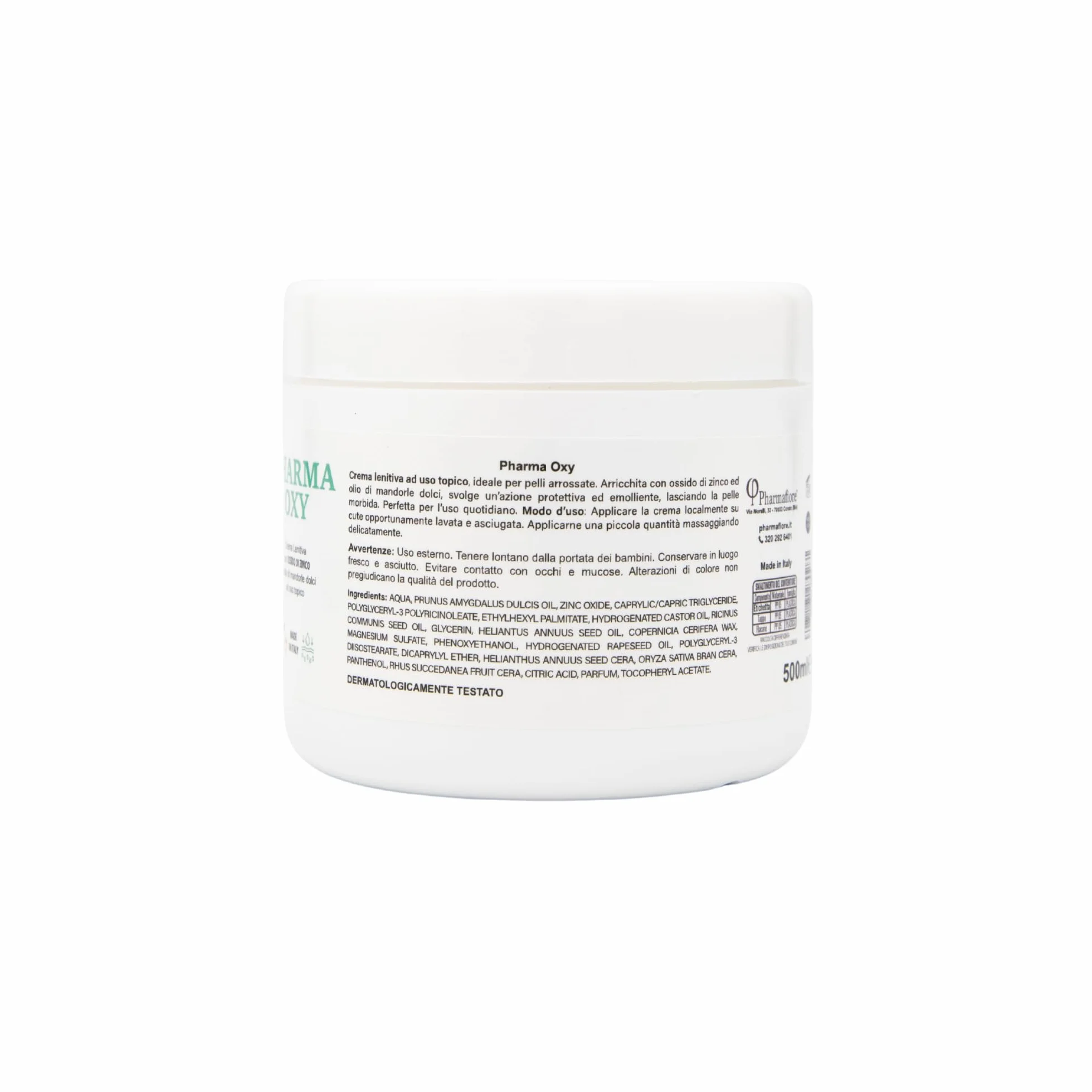 Crema all'Ossido di Zinco Lenitiva Pasta Protettiva per Pelli Irritate 500 ml