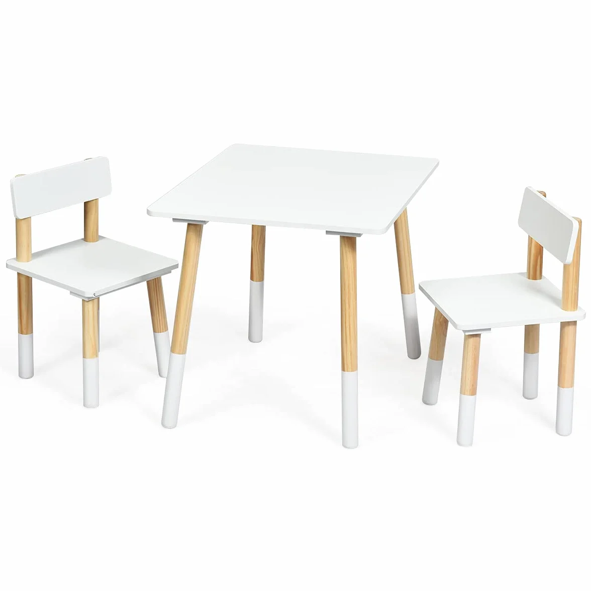 LIFEZEAL set di sedute per bambini tavolo con 2 sedie multifunzionale 3-7 anni