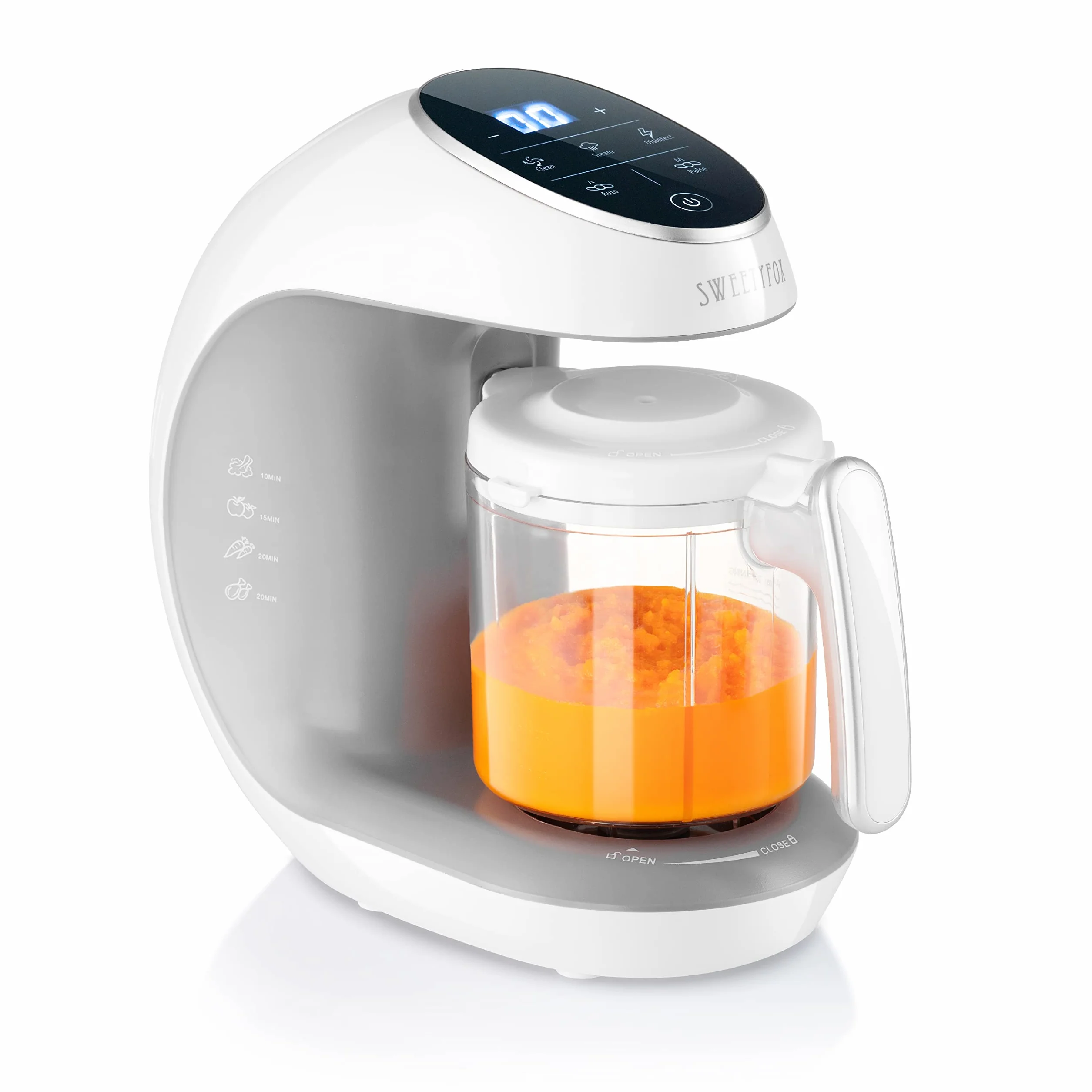 Sweety Fox Cuocipappa Mixer Multifunzione 7-in-1 per Bébé - Vapore, Mixer, Pulse