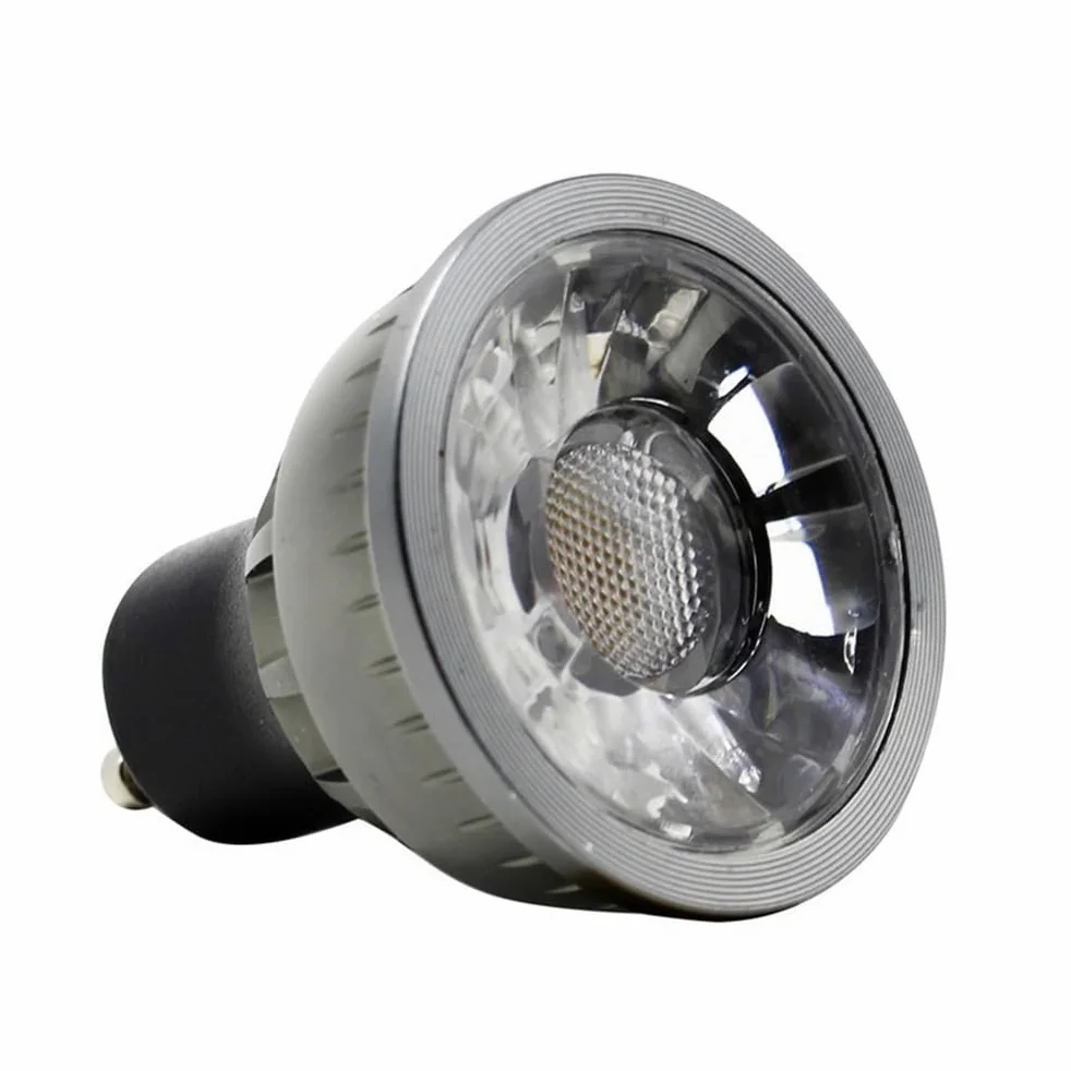 Fengyan Lighting, Confezione da 10, faretti LED COB lampadina dimmerabile GU10 5W AC220V 50MM lampada for illuminazione domestica in alluminio for interni(Warm White)