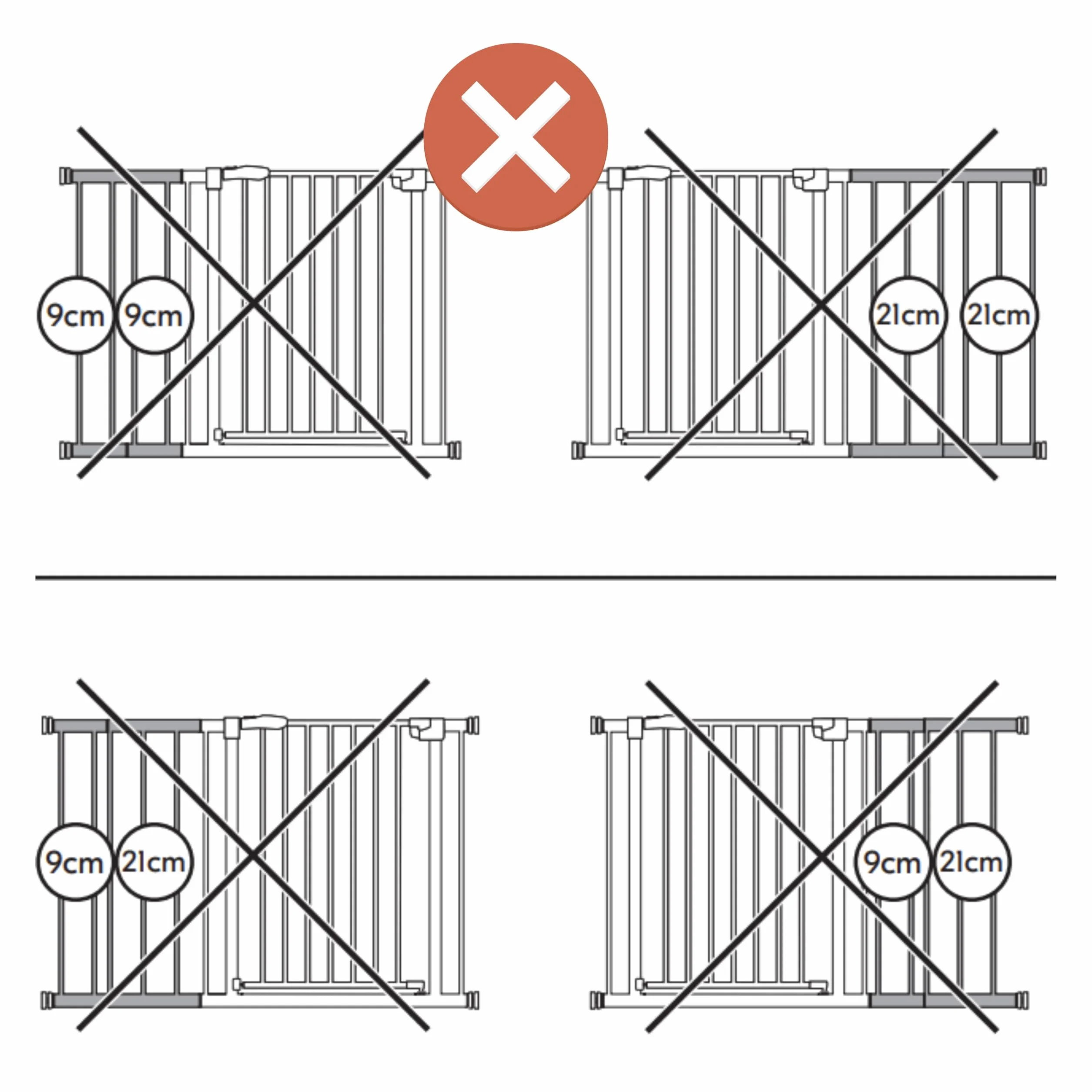 Hauck Estensione da 21 cm Nero Compatibile con Cancelletto di Sicurezza Open N Stop 2 Clear Step 2 Autoclose N Stop 2 Accessorio per Cancellino per Bambini e Cani Solo per Interno