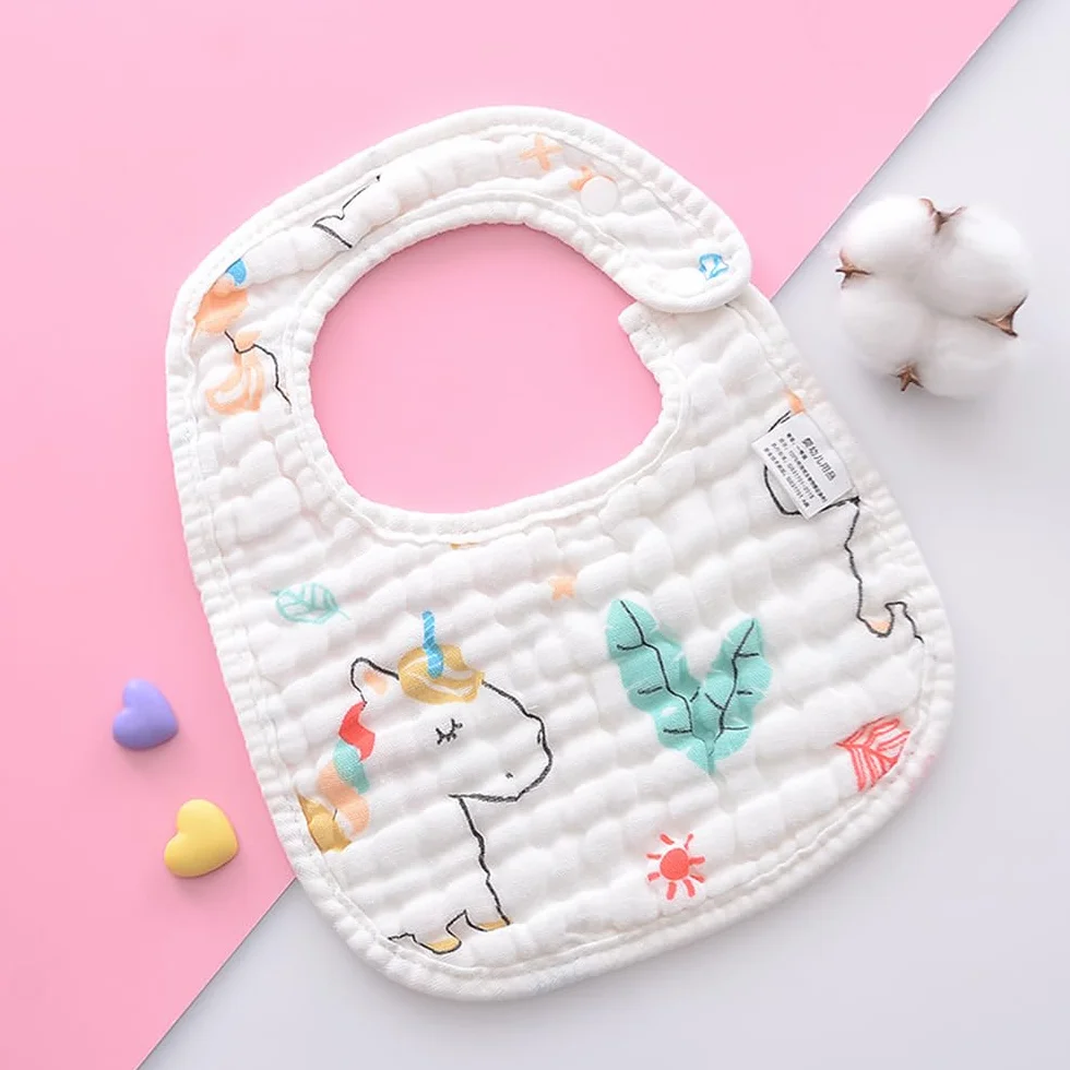 SLOSH Bavaglini Impermeabili Neonato Bandana Cotone Baby Pappa Morbidi Assorbenti Burp Lavabile