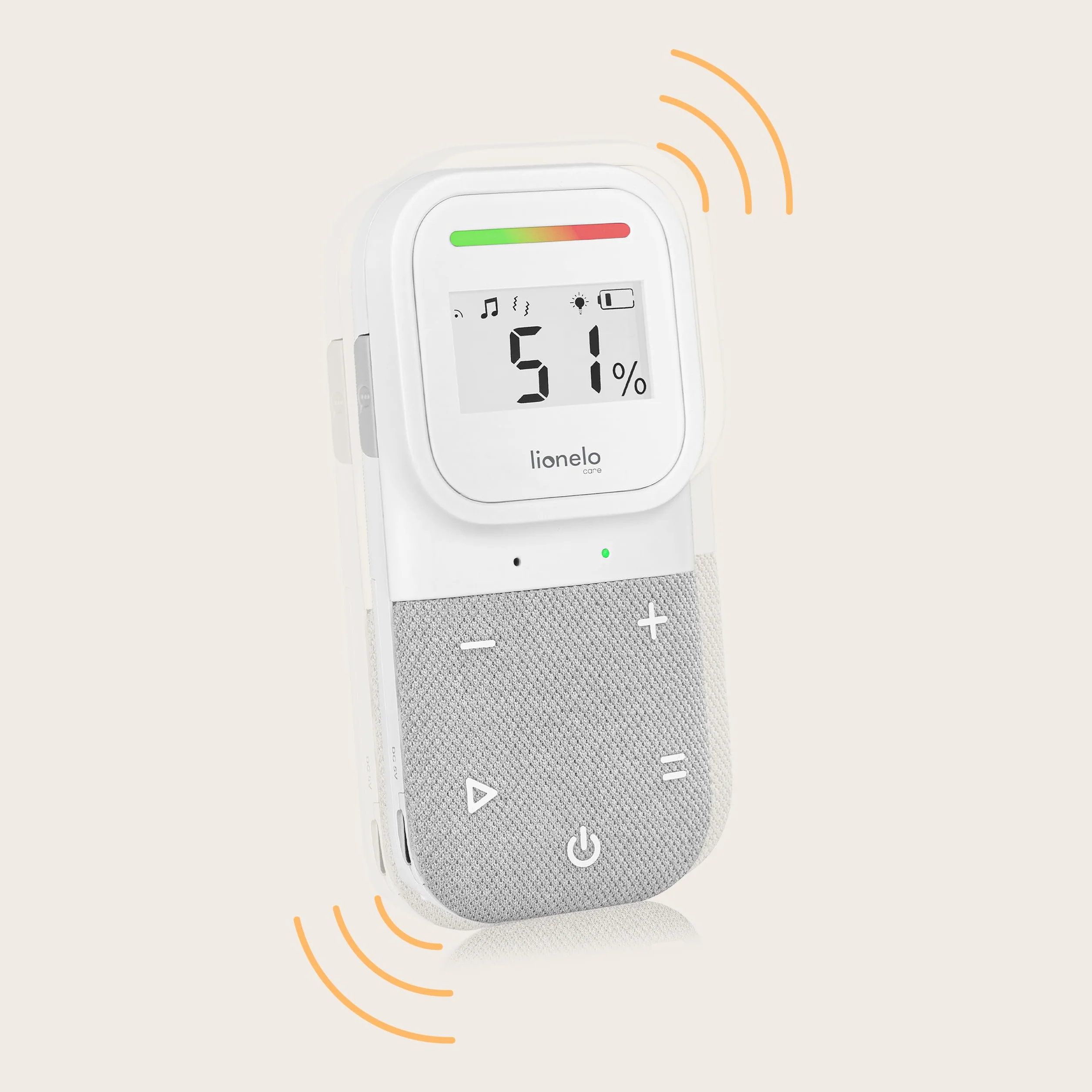 Lionelo Babyline 2.3 Baby Monitor z mikrofonem audio, światłem nocnym, zasięg 400 m, LCD, niania elektroniczna
