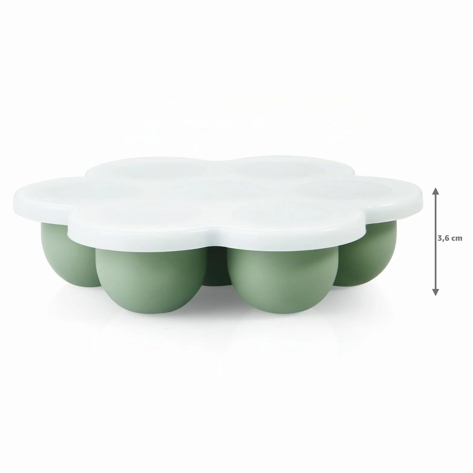 PandaEar Set di 3 Vaschette per Congelatore per Alimenti per Bambini in Silicone con Coperchi