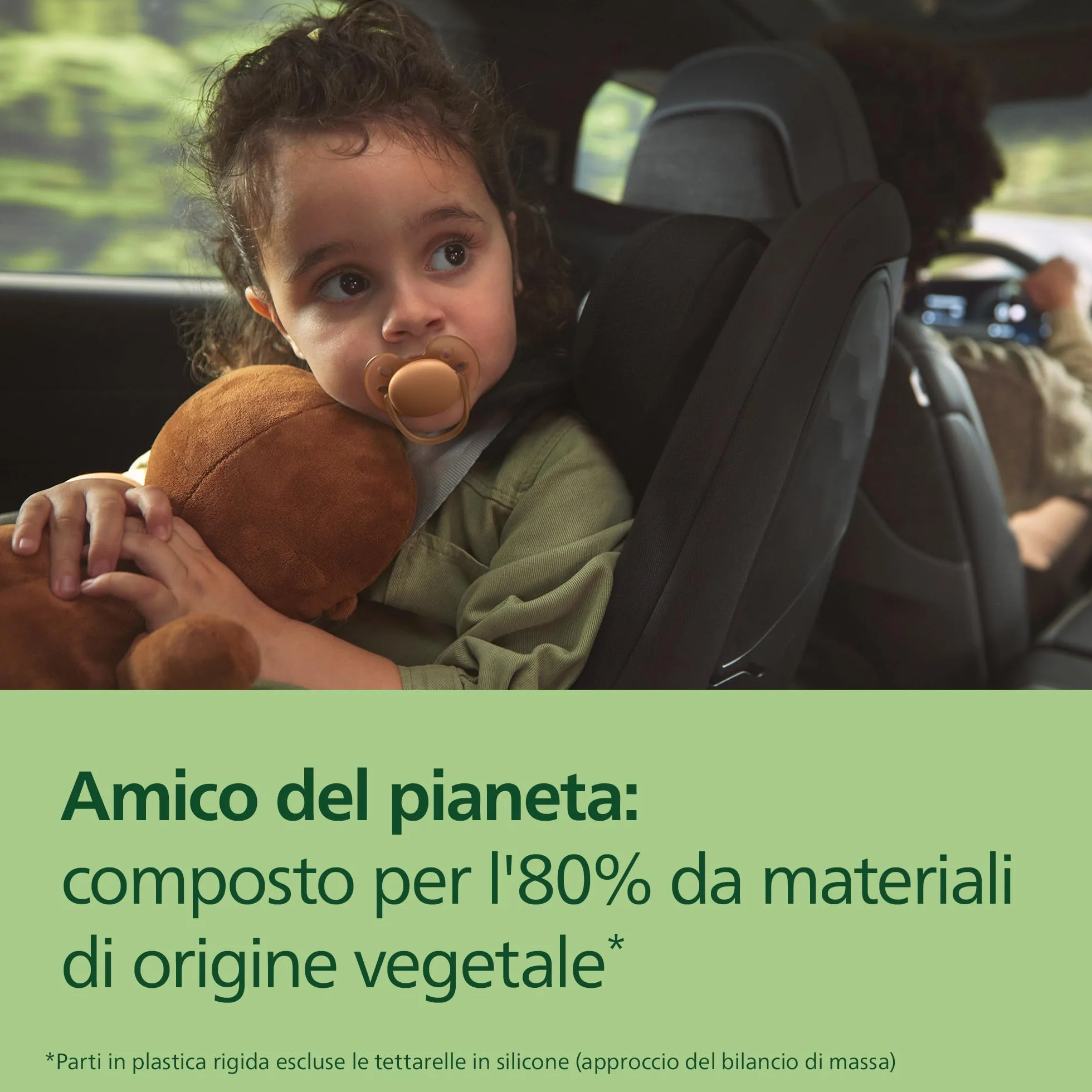 Philips Avent Ultra Soft Ciuccio ortodontico 18 mesi+ scudo flessibile tettarella simmetrica silicone senza BPA confezione da 2 SCF093/03