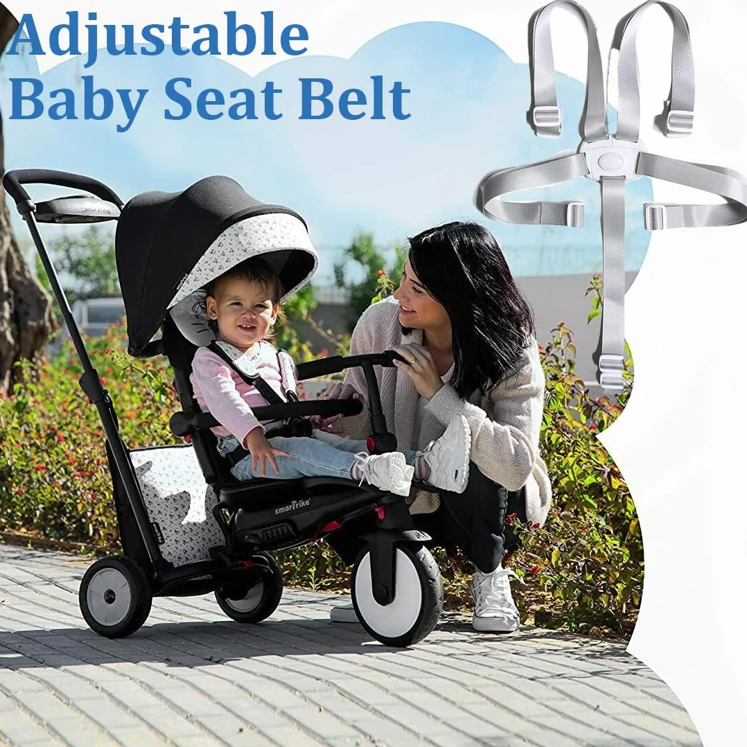 Cinture Universali per Seggiolone a 5 Punti, Regolabile Cintura di Sicurezza per Bambini