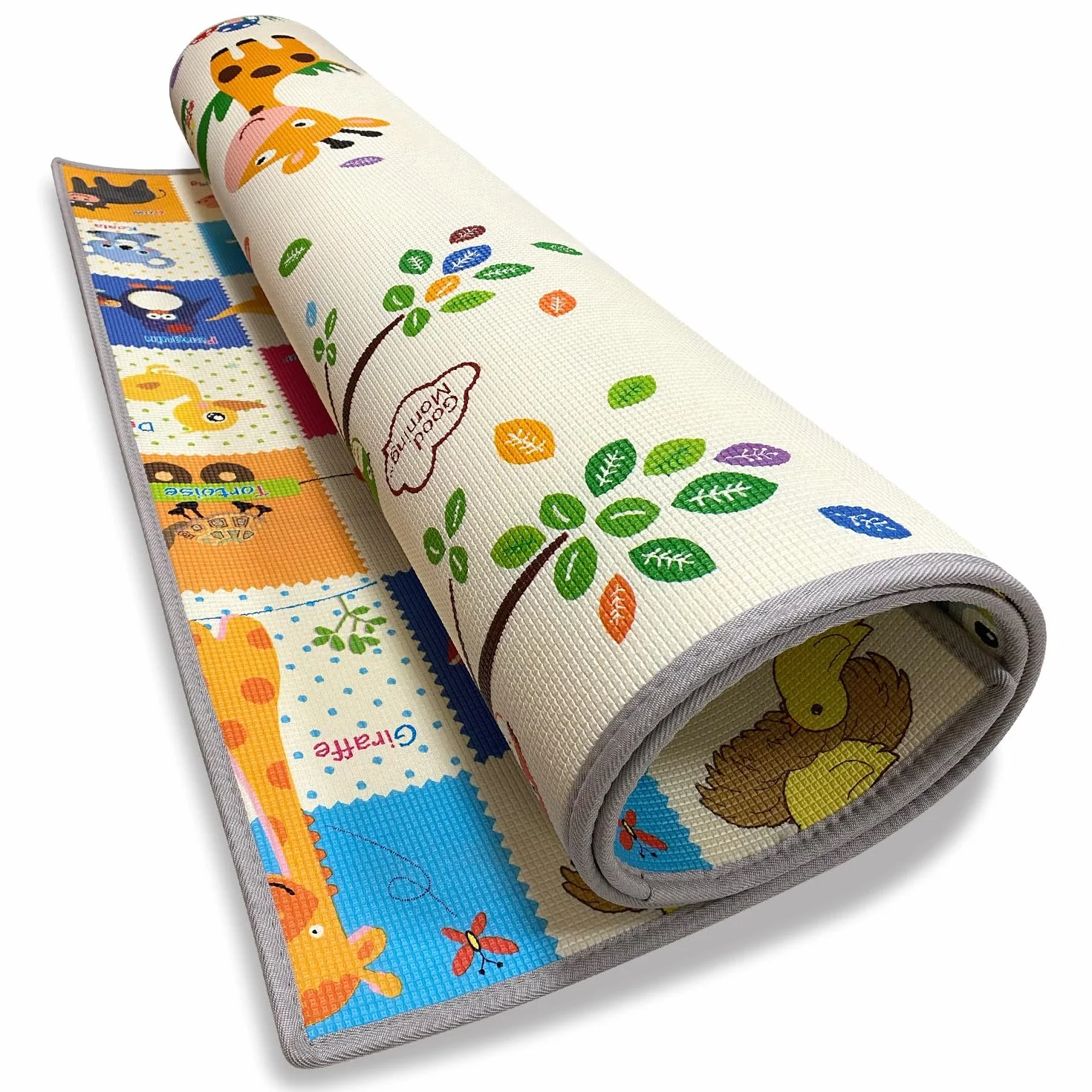 GIODICART Maxi Tappeto Gioco Arrotolabile Primi Passi 200x150 cm, Spessore 1 cm