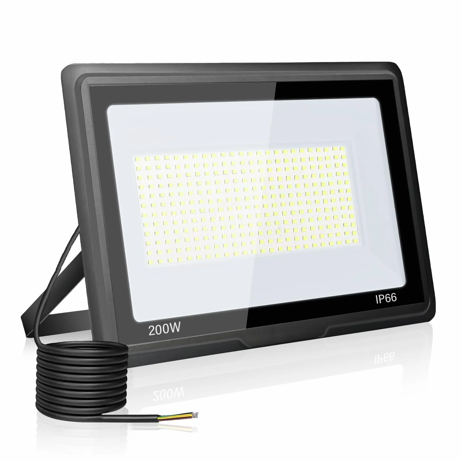 Faretto LED da Esterno 200W, Faro Led Esterno 20000LM 6000K Bianco Freddo Faretti Led IP66 Impermeabile per Giardino Garage Parcheggio Cortile