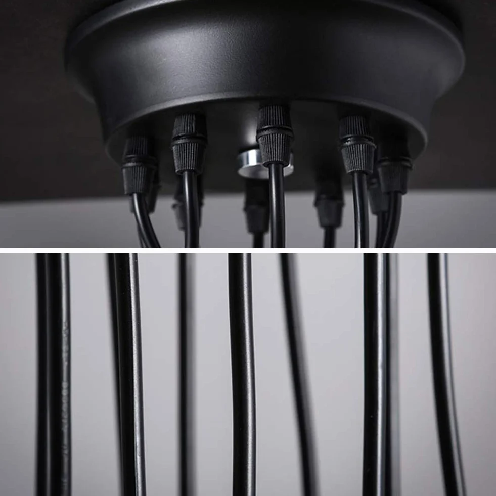 Lampadario a sospensione a forma di ragno, lampada a sospensione industriale, lampadario retrò a sospensione vintage per soggiorno, cucina, camera da letto