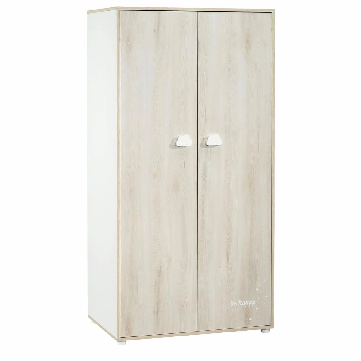 Armadio 2 ante per cameretta bambini 85x168x57 cm