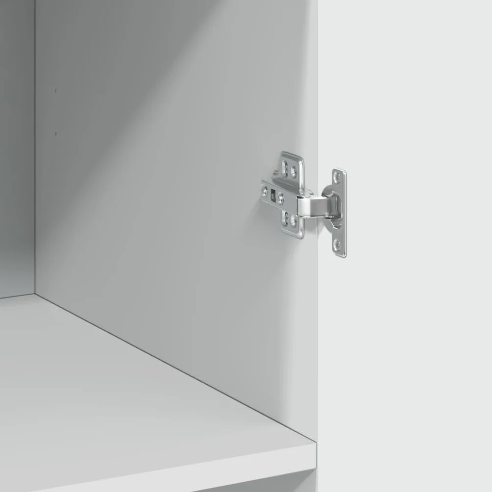 vidaXL Armadietto alto bianco 70 x 42,5 x 185 cm legno con mensola