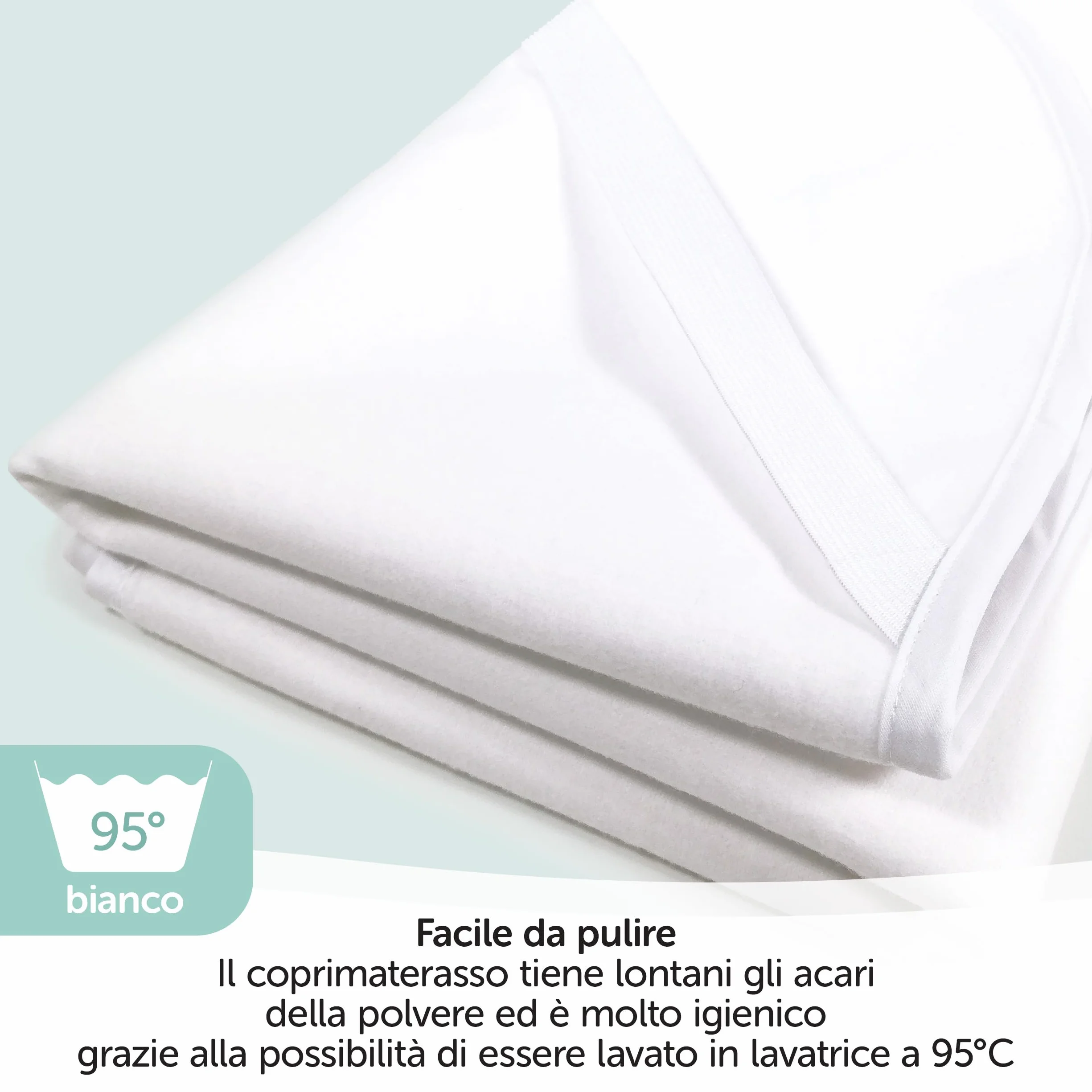 Coprimaterasso Impermeabile Salvapipi Lettino 70x140 cm Cotone OEKO-TEX Standard 100 Lavabile 95°C