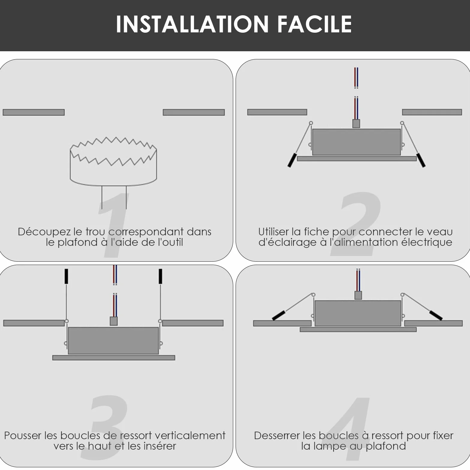 Faretti Led da Incasso per Cartongesso 7W 700 Lumen Faretti da Soffitto Risparmio Energetico 90%, Luci da Soffitto Interno 3000K-6000K Regolabile|IP44|CRI 83+|Foro Ø85-100mm Set di 6