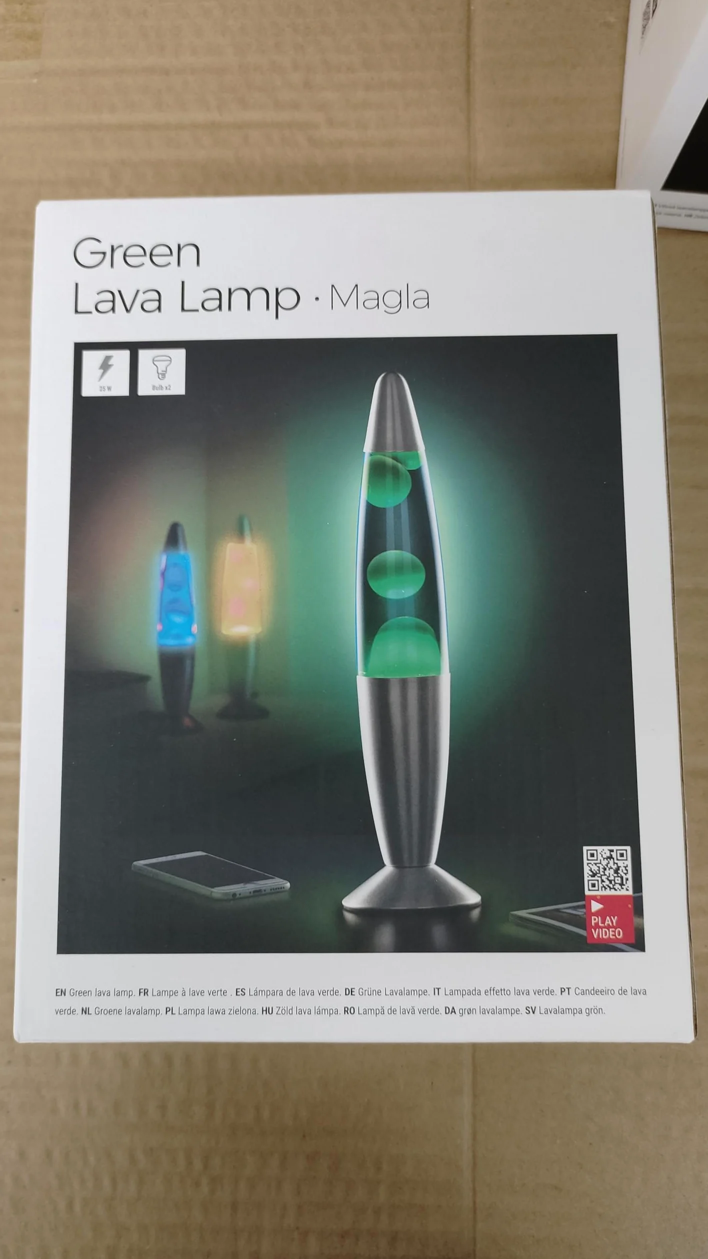 CELLUSTOP Magma Razzo - Lampada Lava Razzo, lampada decorativa da tavolo, fornita con 2 lampadine R39 incluse, vetro e alluminio, interruttore, 20 Watt, 34 cm, rosso
