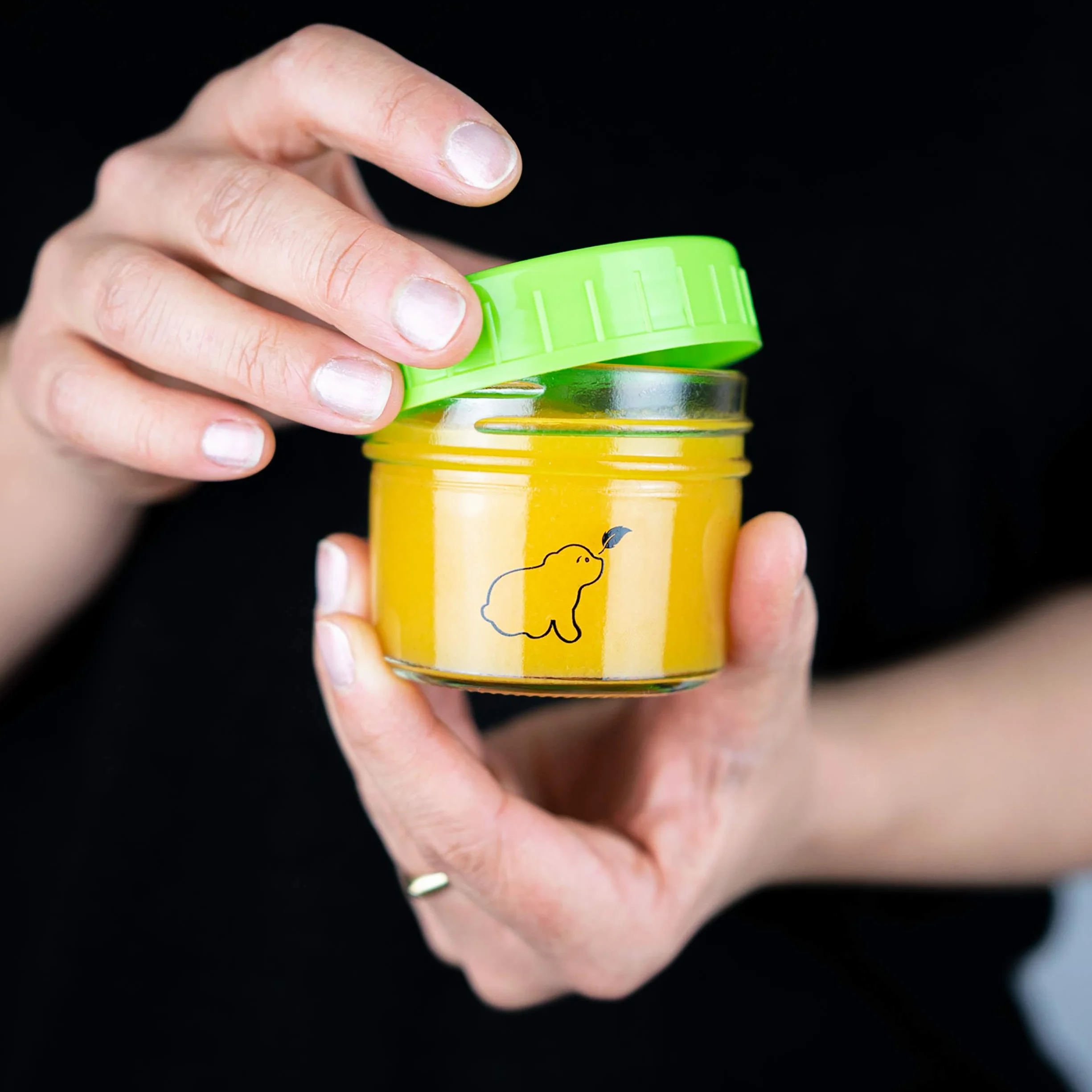 Contenitori Alimentari Vetro Ermetici 120ml 12pz per Pappa Neonati Lavastoviglie Freezer Microonde Privi di BPA