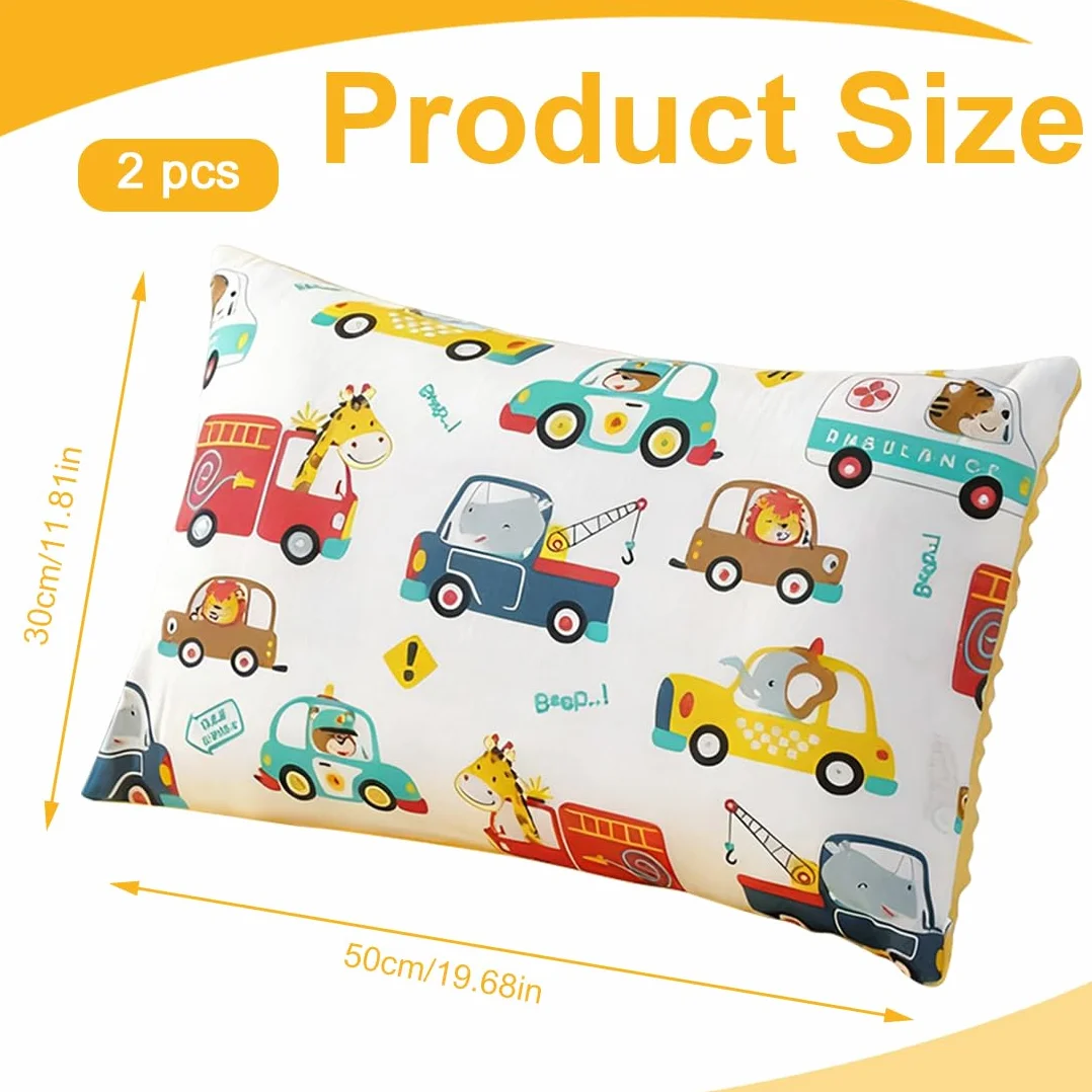 Federa cuscino bambino cotone 30X50cm 2 pezzi traspirante