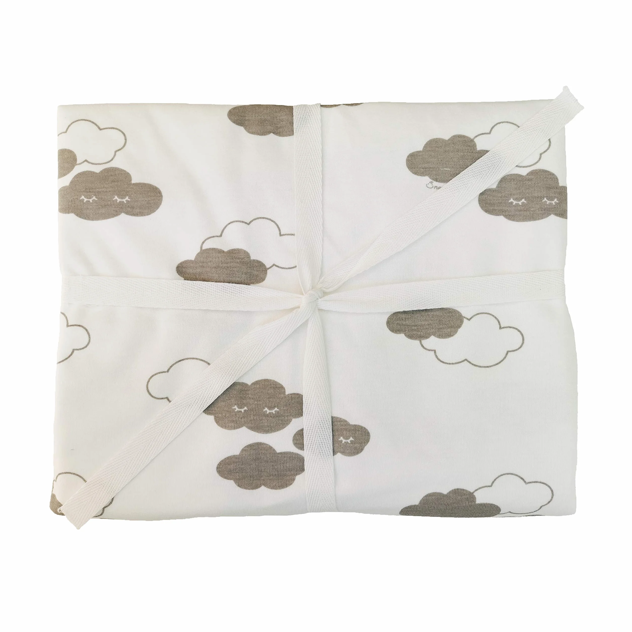 ÜneeQbaby Coprimaterasso Impermeabile Cotone Biologico GOTS Oeko-TEX Classe I 70x140cm Nuvole