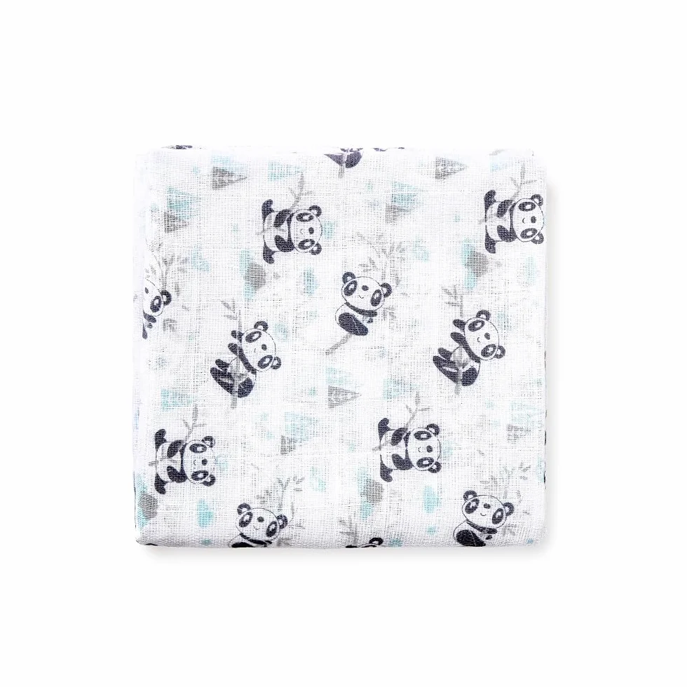 Mussole per neonato Panda blu Set 3