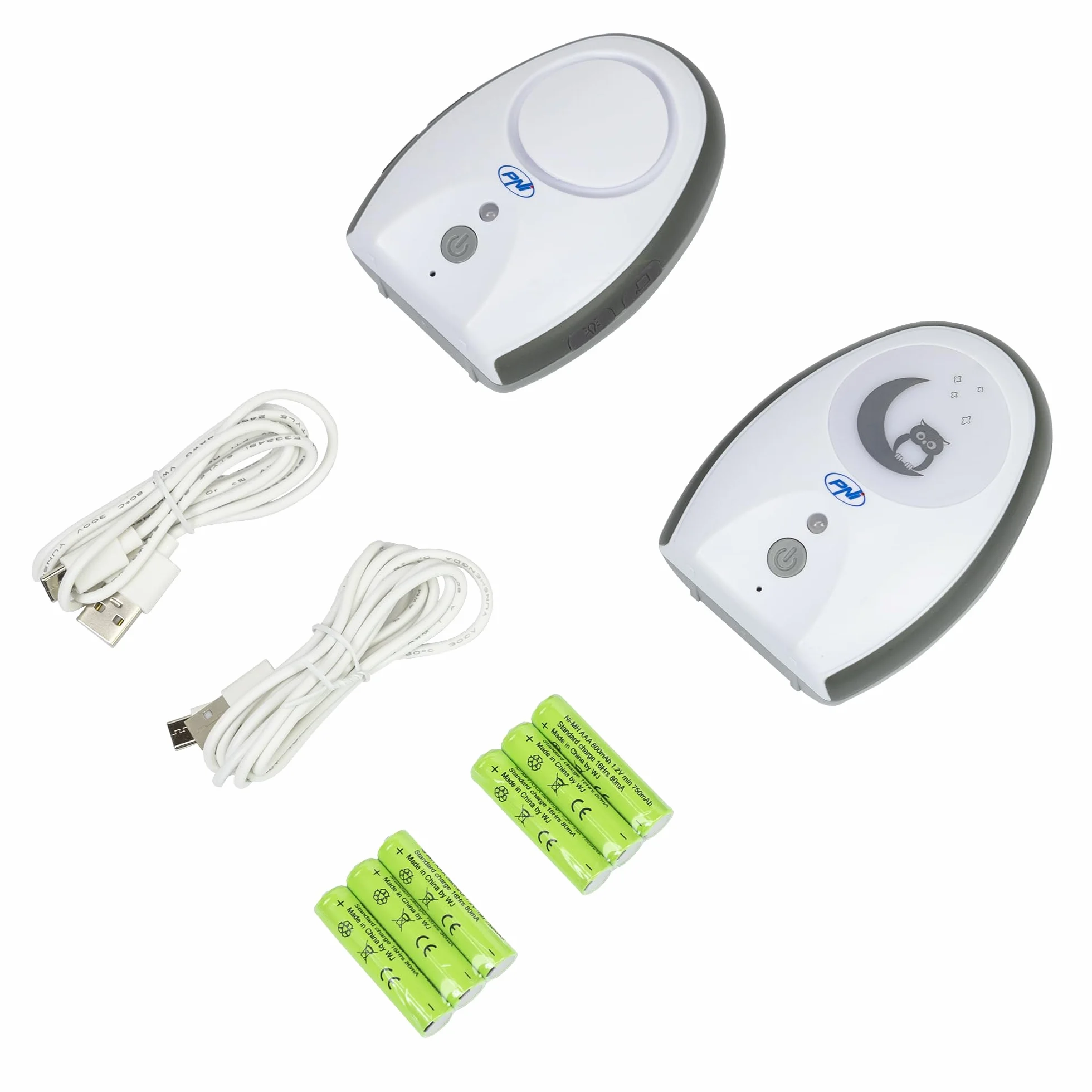 Audio Baby Monitor PNI B6500 bezprzewodowy z lampką nocną, Vox i Pager