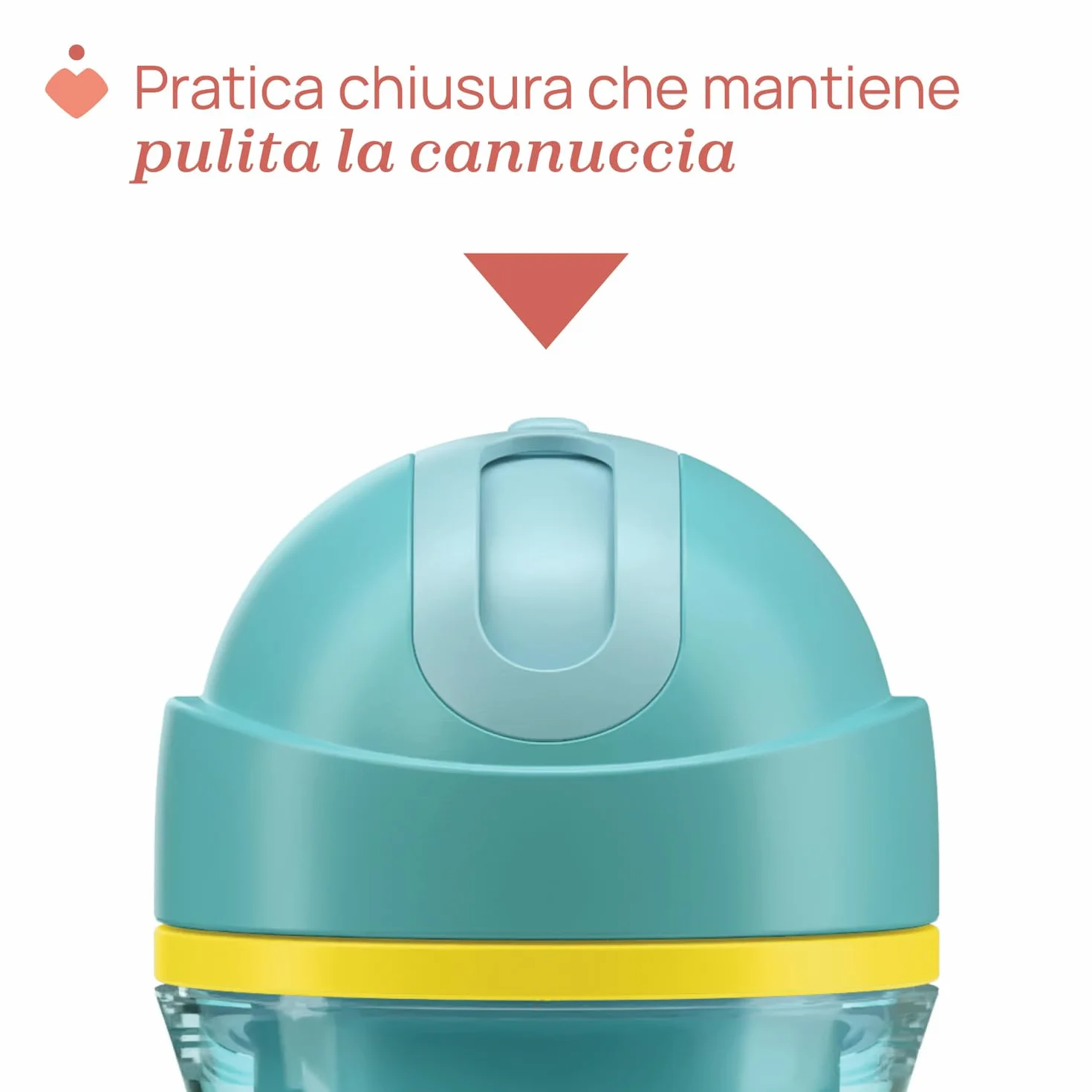 Chicco Bicchiere Antigoccia Silicone 266 ml Tazza Biberon Termica Cannuccia Flessibile Senza BPA Azzurro 14+ Mesi