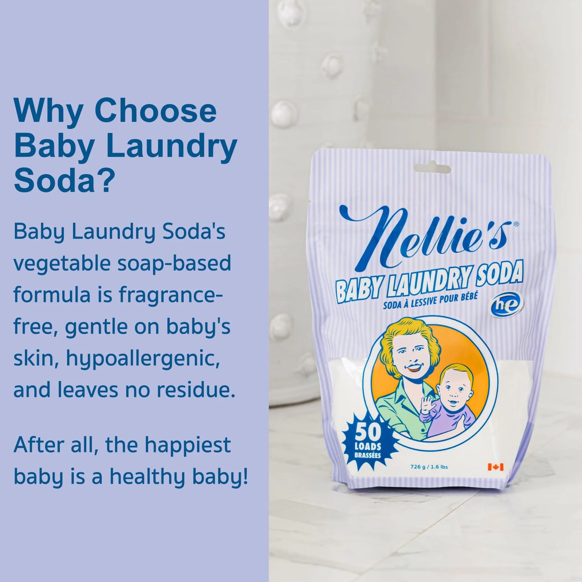 Nellie's All-Natural Baby Laundry Detergent