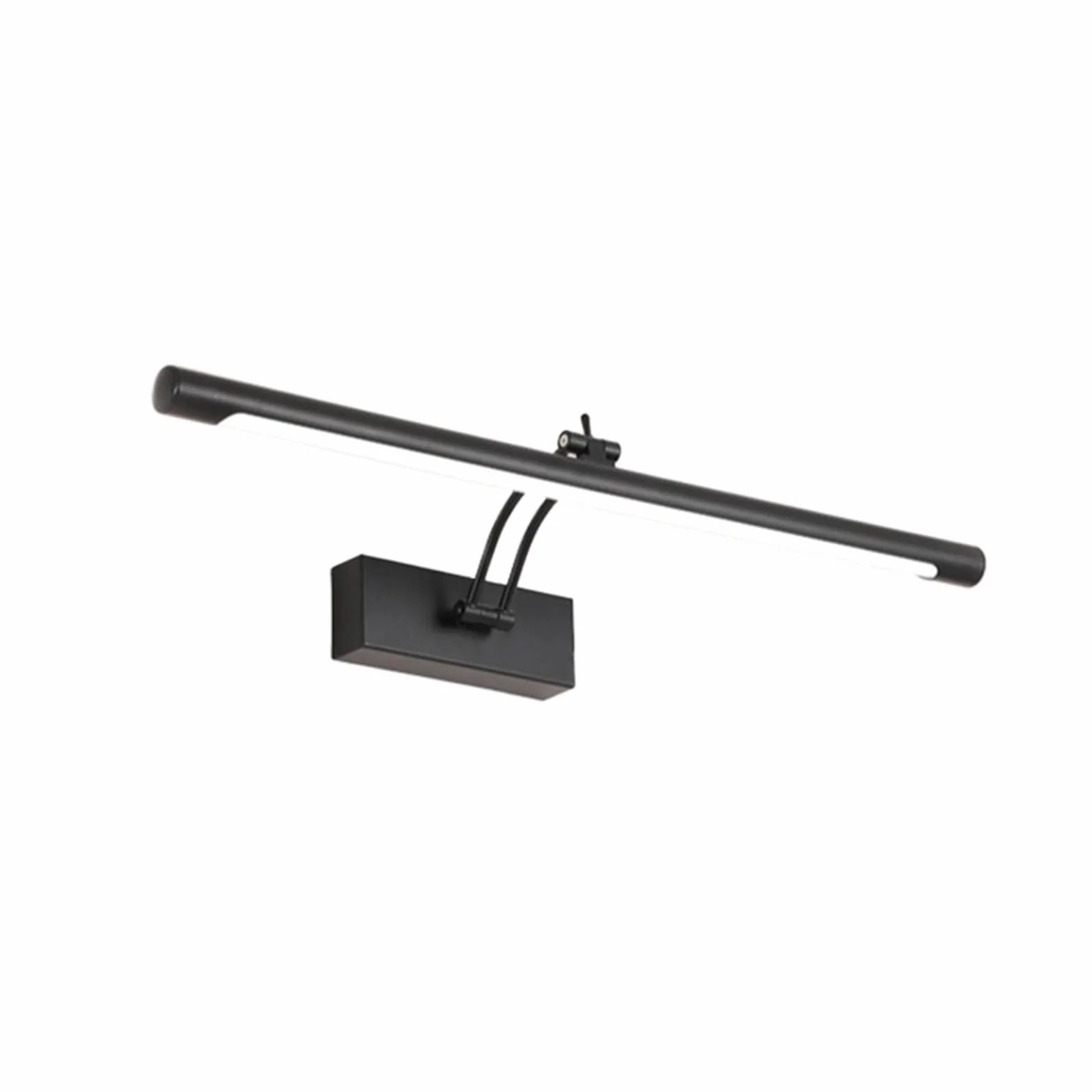 Luci per quadri da parete Lampada da parete moderna for bagno a LED, acciaio inossidabile impermeabile L40 / 55 / 70CM, applique for specchio da interno con interruttore(Noir,12W 55CM)