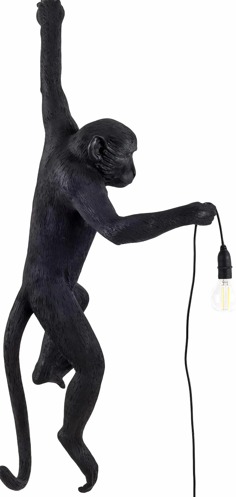 SELETTI MONKEY LAMP APPESA INDOOR OUTDOOR NERO BASSO
