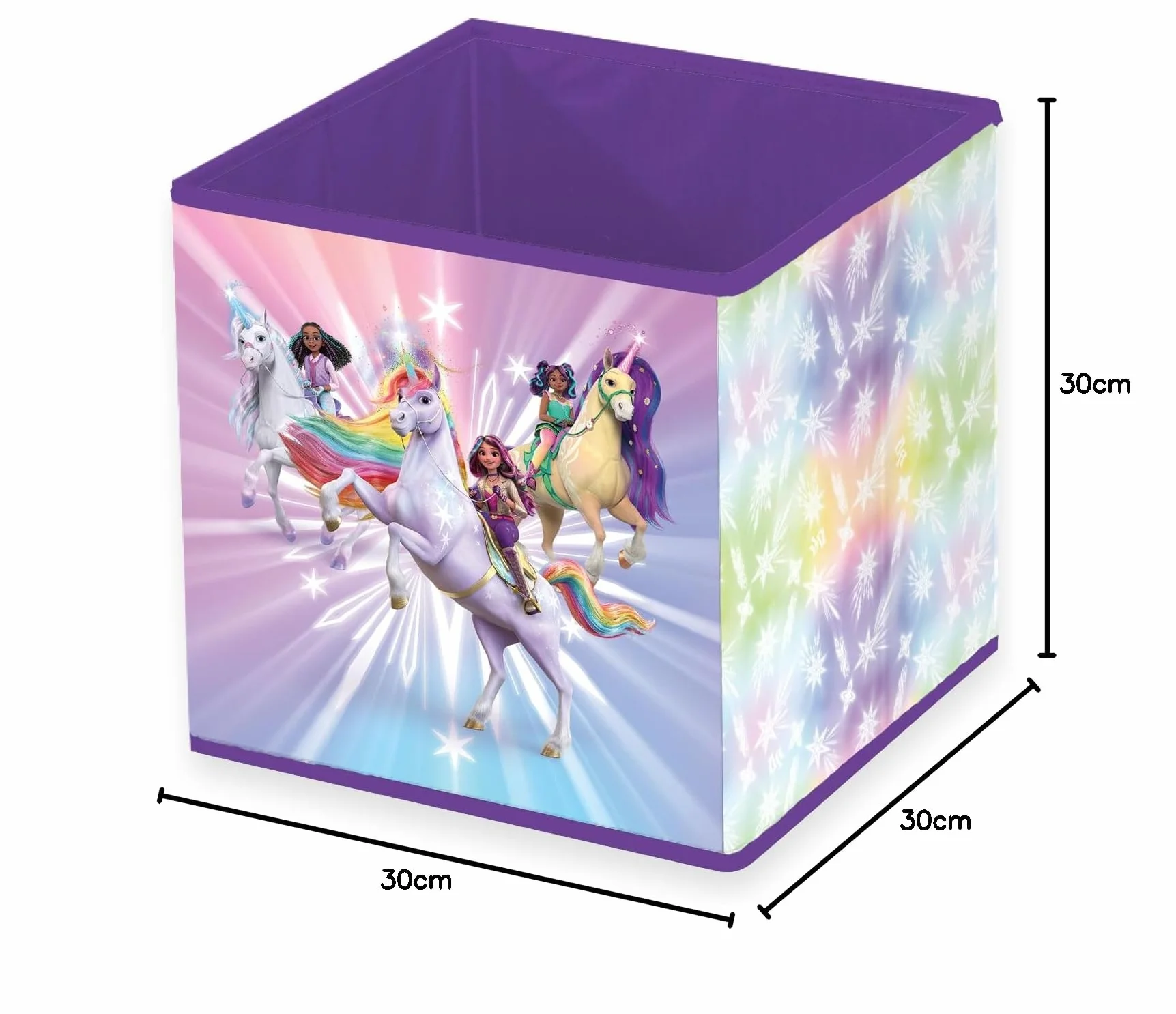 Herding Contenitore Portaoggetti Unicorn Academy 30 x 30 x 30 cm Polipropilene