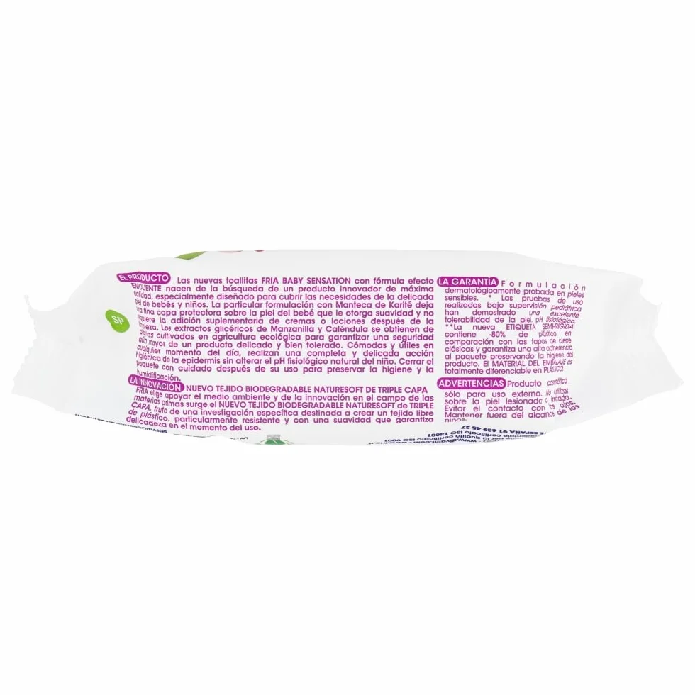 Fria Baby Salviette per Cambio Pannolino 98% Acqua Purificata 20+5 Confezione Pocket