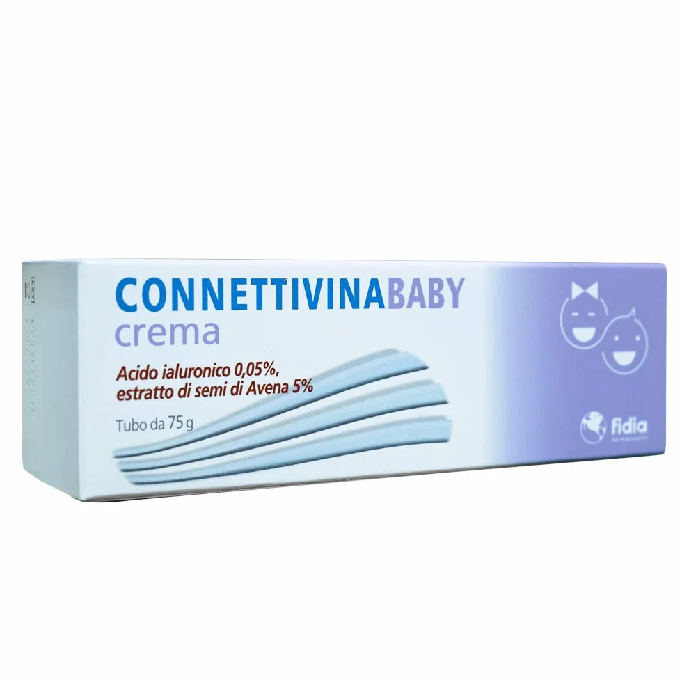 Fidia Farmaceutici ConnettivinaBaby Crema per il Cambio 75g con Acido Ialuronico e Ossido di Zinco