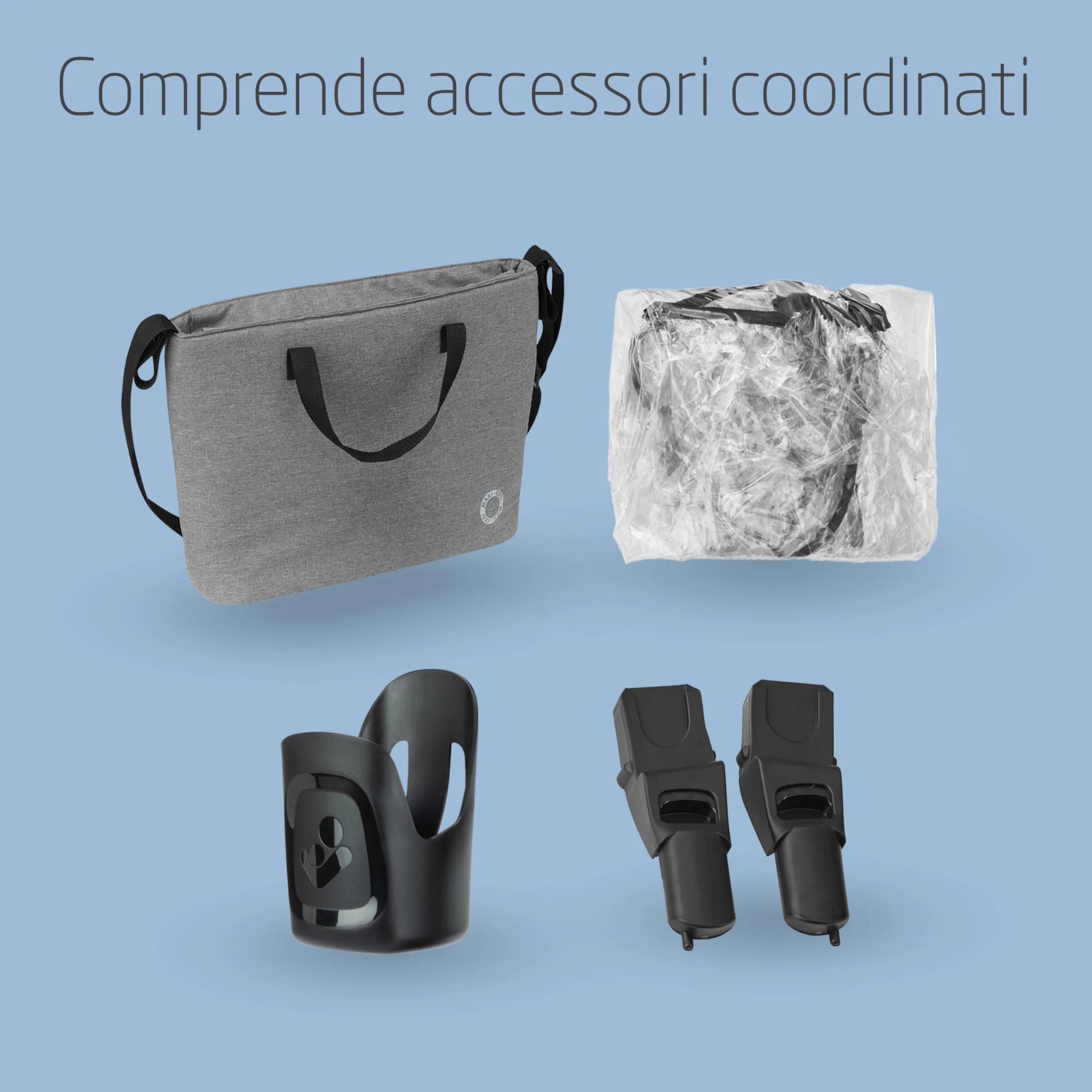 Maxi Cosi Zelia Select Trio Passeggino Trio 0-4 anni 0-22 kg CabrioFix S i-Size Grigio