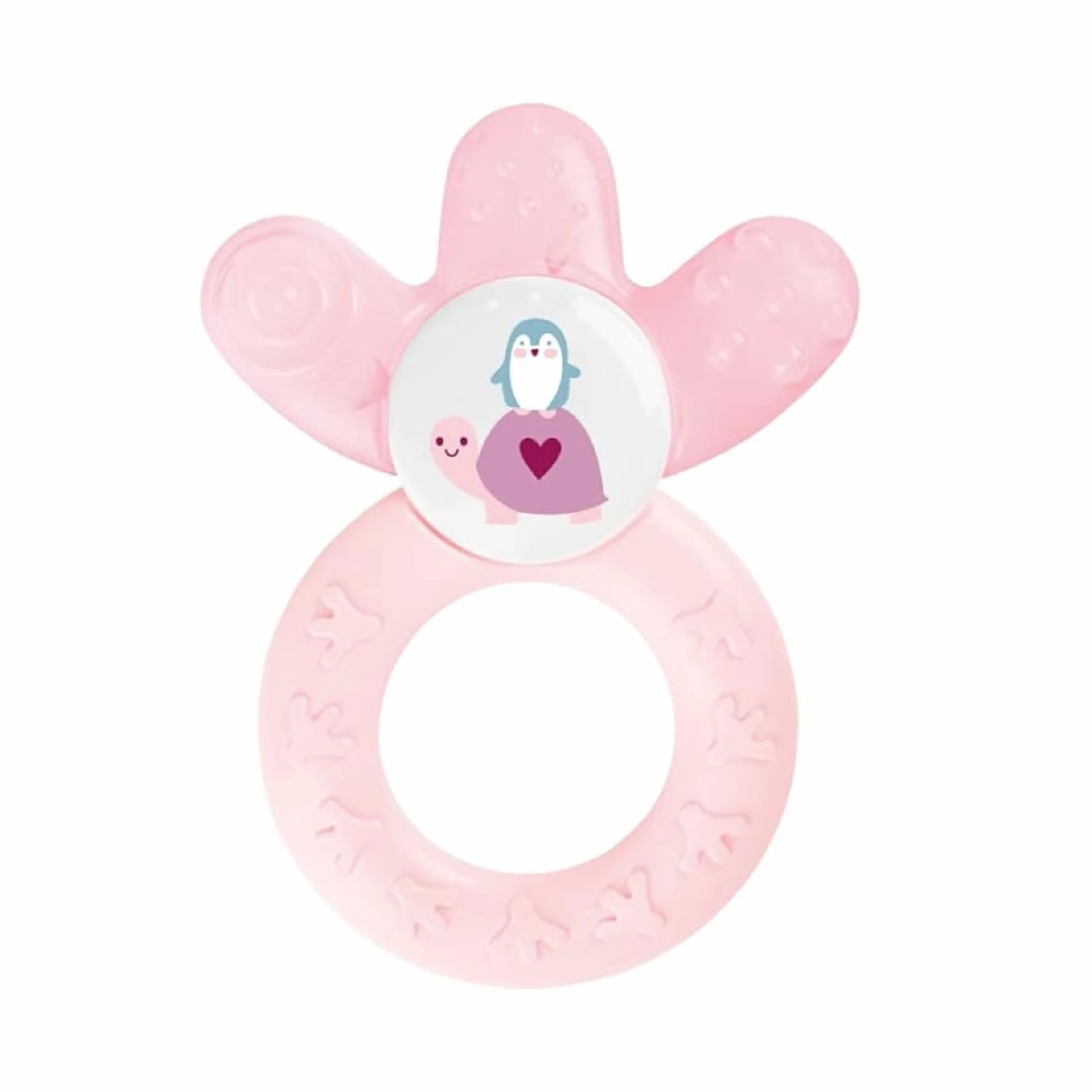 MAM Cooler Dentaruolo Massaggia Gengive Neonati 4+ Mesi Rinfrescante e Lenitivo, 5 Sagomature, Rosa