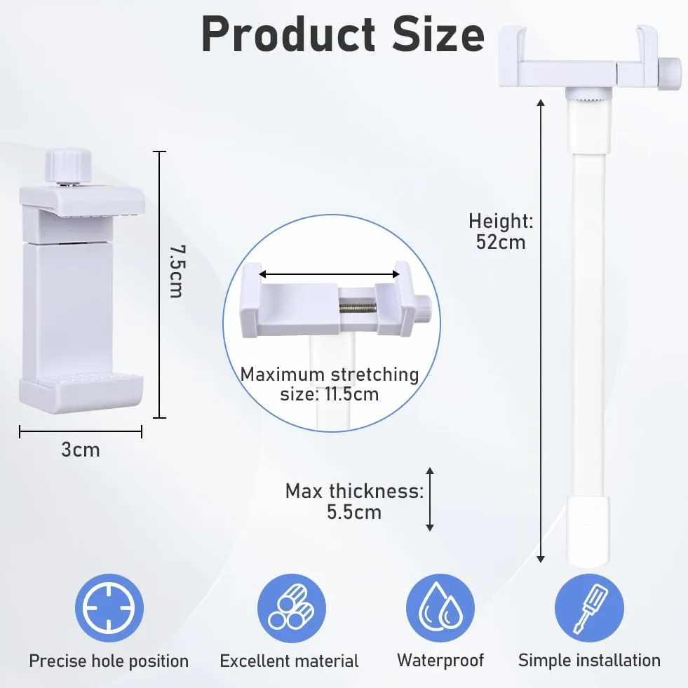 OFFCUP Supporto Universale per Baby Monitor Flessibile Pieghevole Compatibile Philips Avent ieGeek BOIFUN GHB Hellobaby