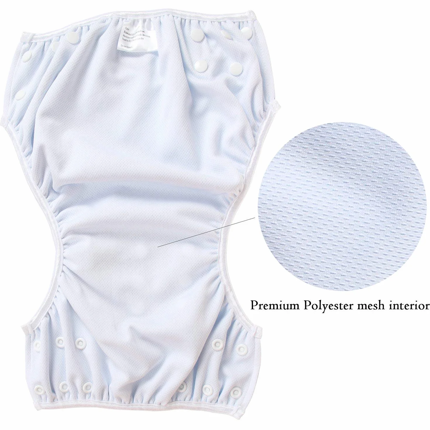 Teamoy 2pcs Baby Nappy riutilizzabile pannolino da nuoto, costume piscina neonato Lavabili 0-3 Anni