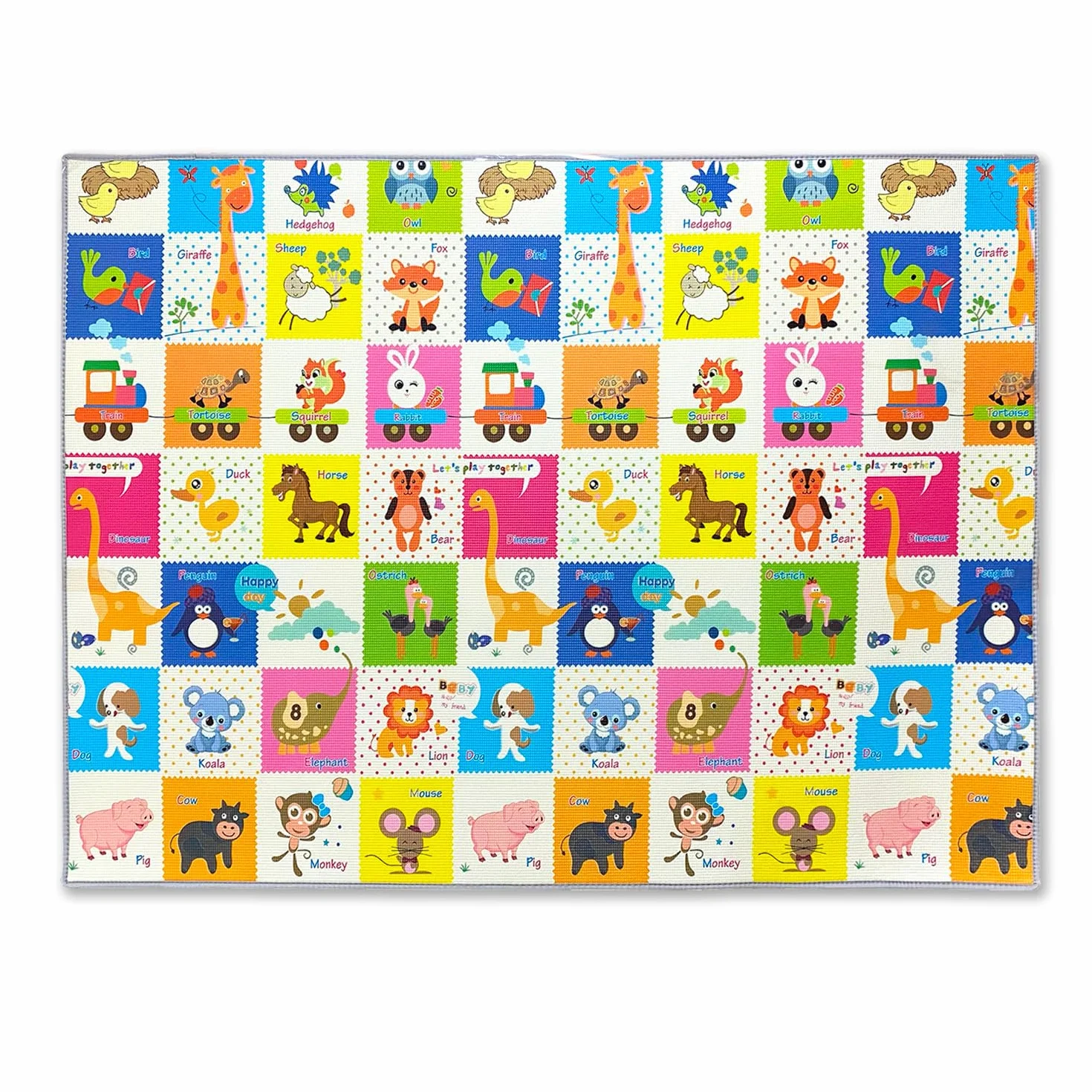 GIODICART Maxi Tappeto Gioco Arrotolabile Primi Passi 200x150 cm, Spessore 1 cm
