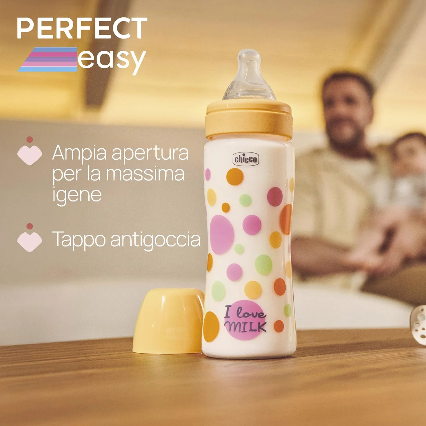Chicco Biberon Perfect Easy Flusso Veloce 330ml Anticolica 4M+