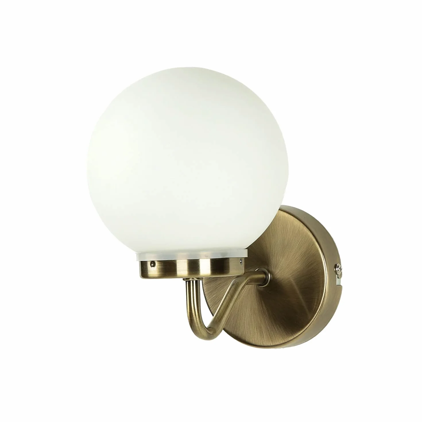 Lampada da parete per interni inox classe IP20 Applique bagno dal design in Art Nouveau stile Liberty effetto bronzo bianco E14