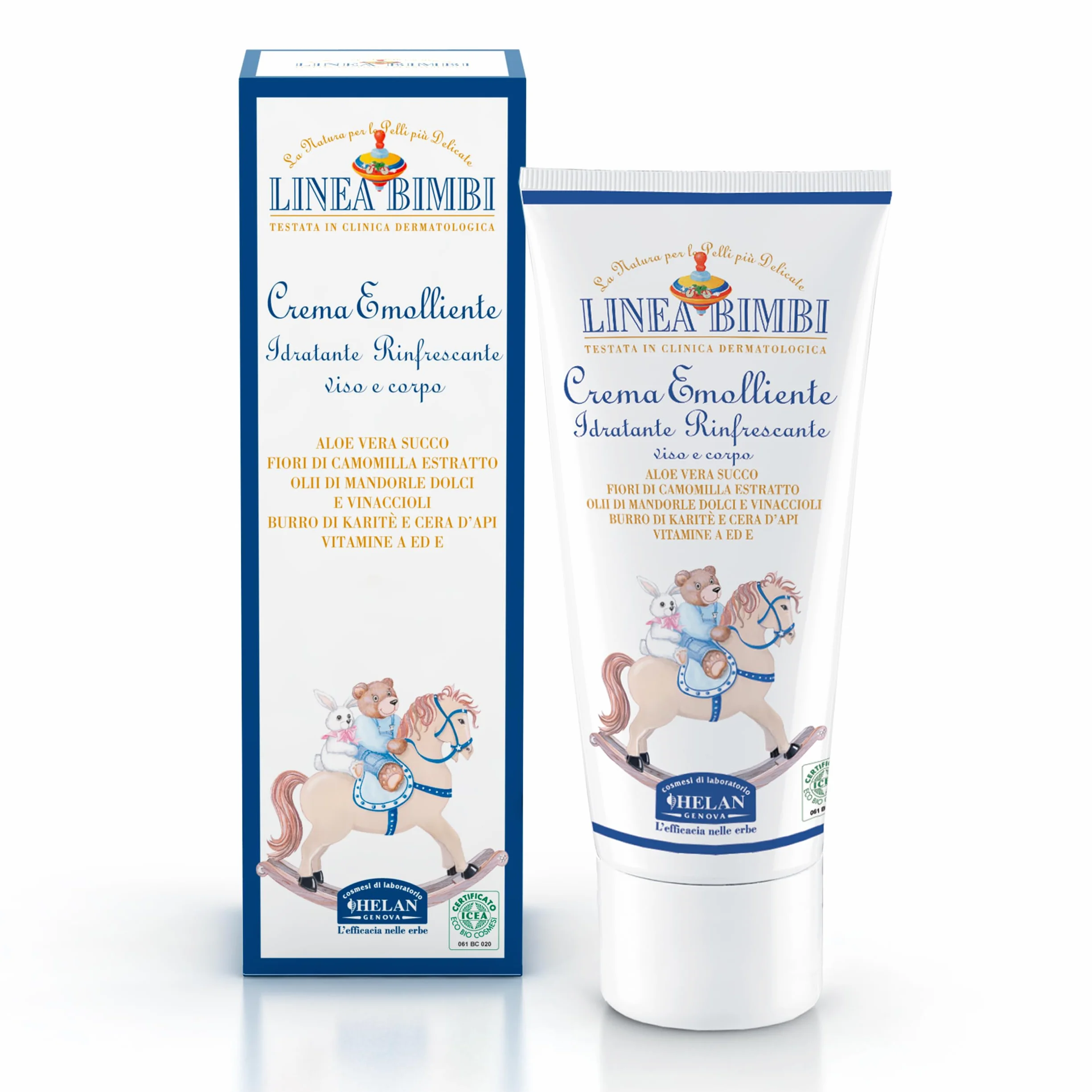 Helan Linea Bimbi Bio Crema Emolliente Idratante Viso e Corpo 100ml Made in Italy