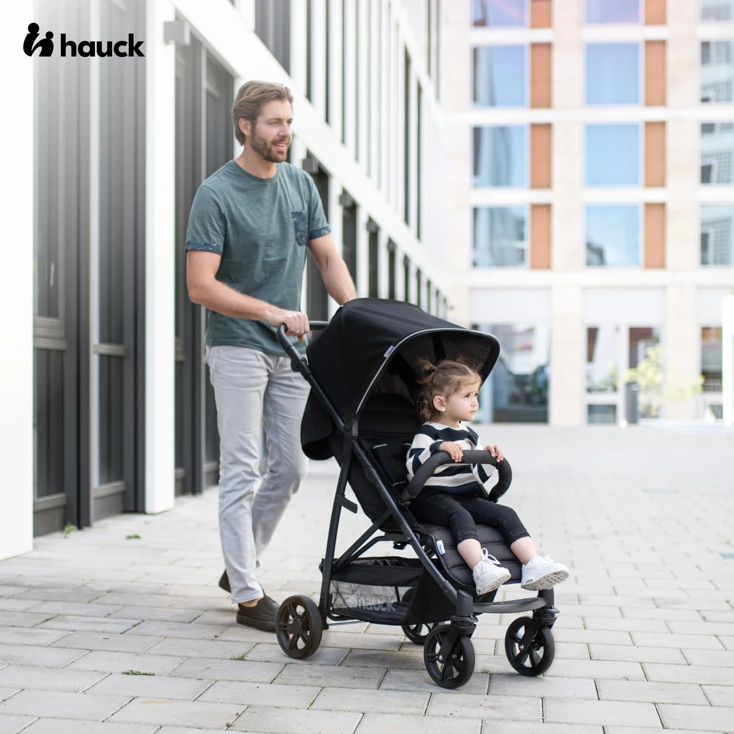 Hauck Rapid 4 Nero Passeggino fino a 22 kg Ruote Antiforatura Pieghevole