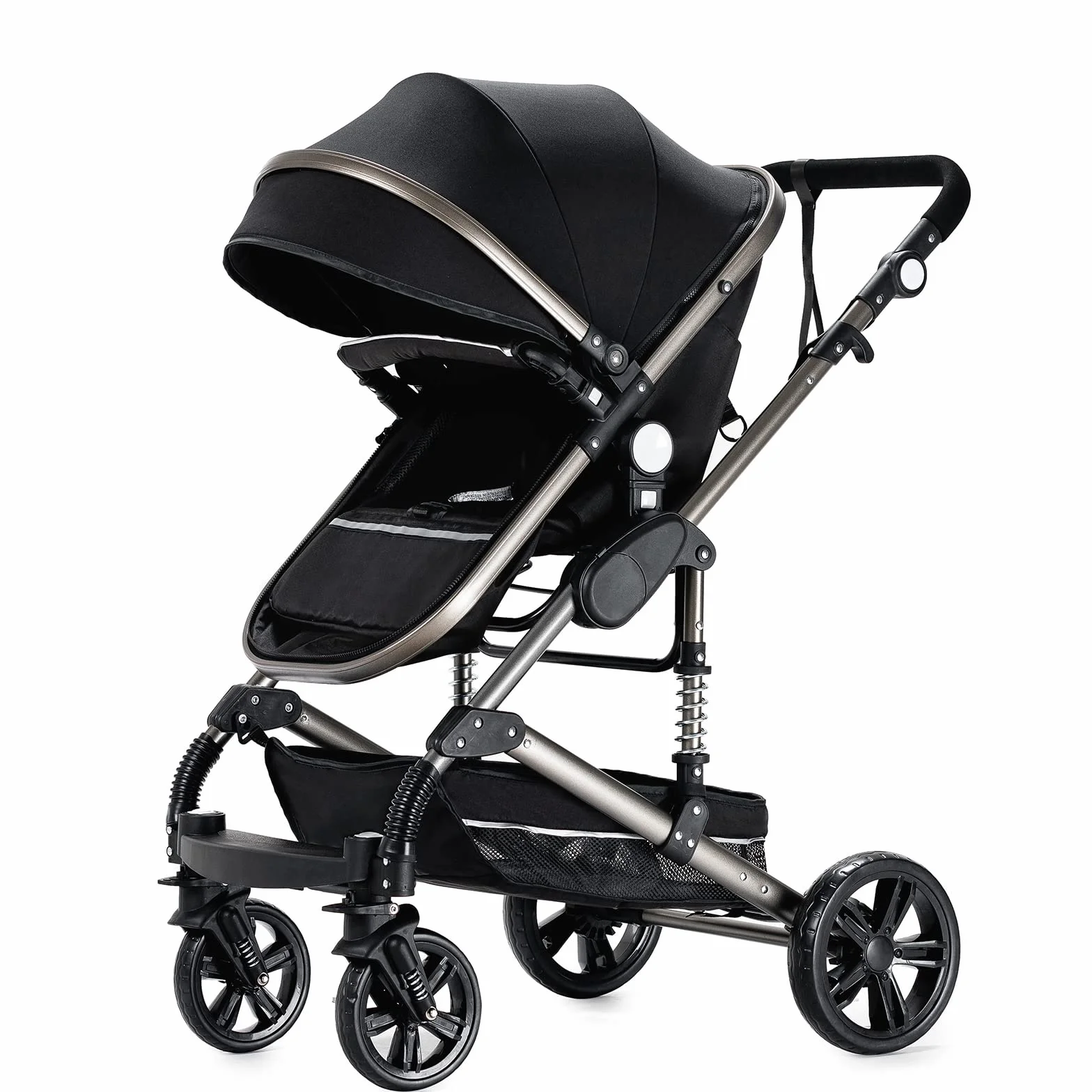 Magic ZC Passeggino Trio 3 in 1 Carrozzina Neonati Pieghevole Portatile con Spinta Reversibile