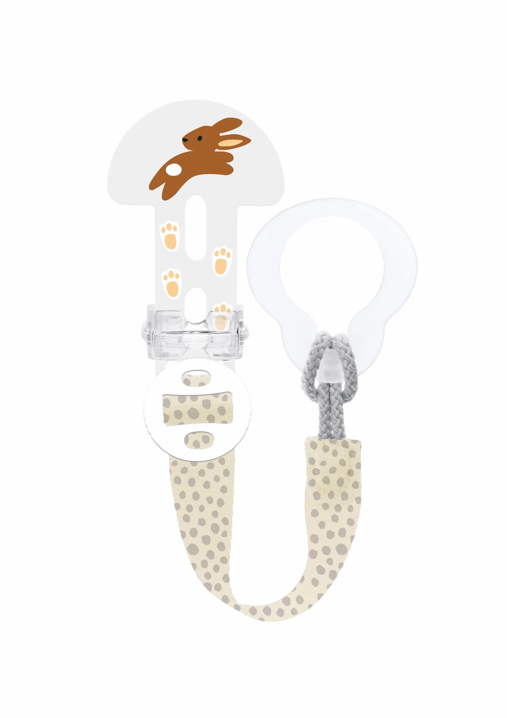 MAM Clip it! Cover Catenella Portaciuccio 0+ mesi regolabile con anello rimovibile e salvasucchietto