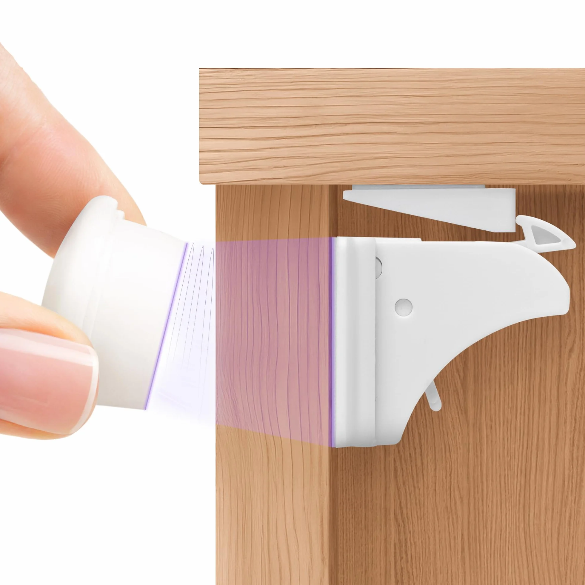 Chiusura Magnetica per Cassetti & Ante 12 Serrature 3 Chiavi Blocco Sicurezza Magnetico per Bambini