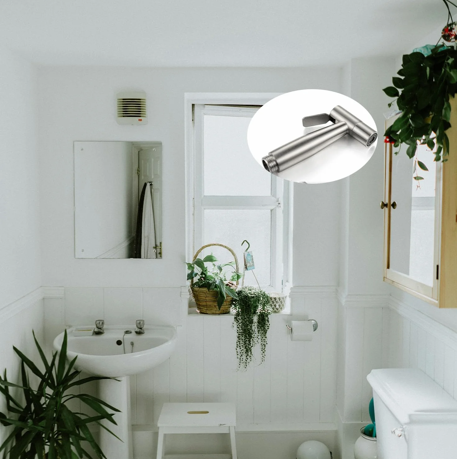 Spruzzatore per bidet a mano Doccetta WC 2 pezzi