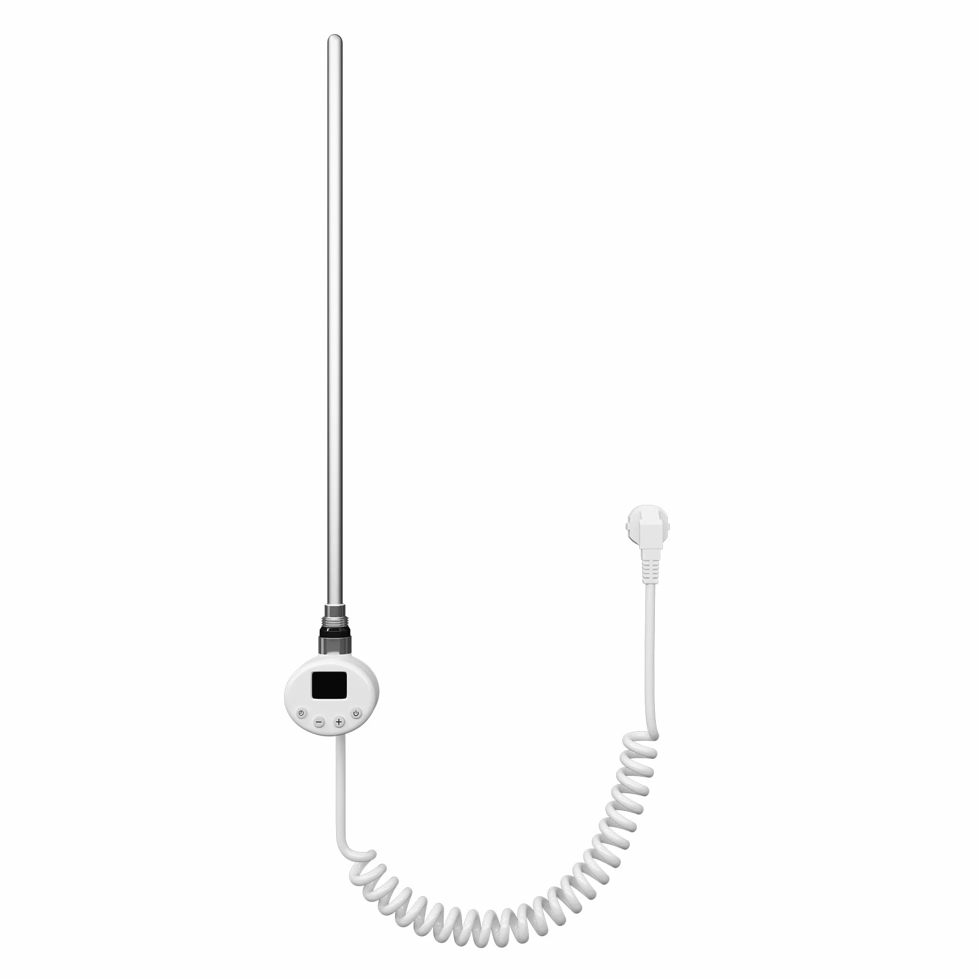 doporro Barra Riscaldante per Termosifoni, Asta Riscaldante in Acciaio Inox 600W con Termostato e Display LCD Bianco