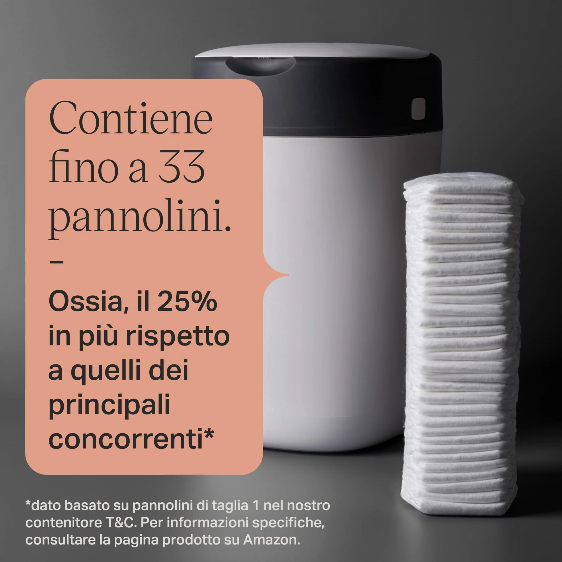 Tommee Tippee Twist and Click Mangiapannolini, confezione esclusiva con 2 ricariche, protezione odori germi, grande capacità