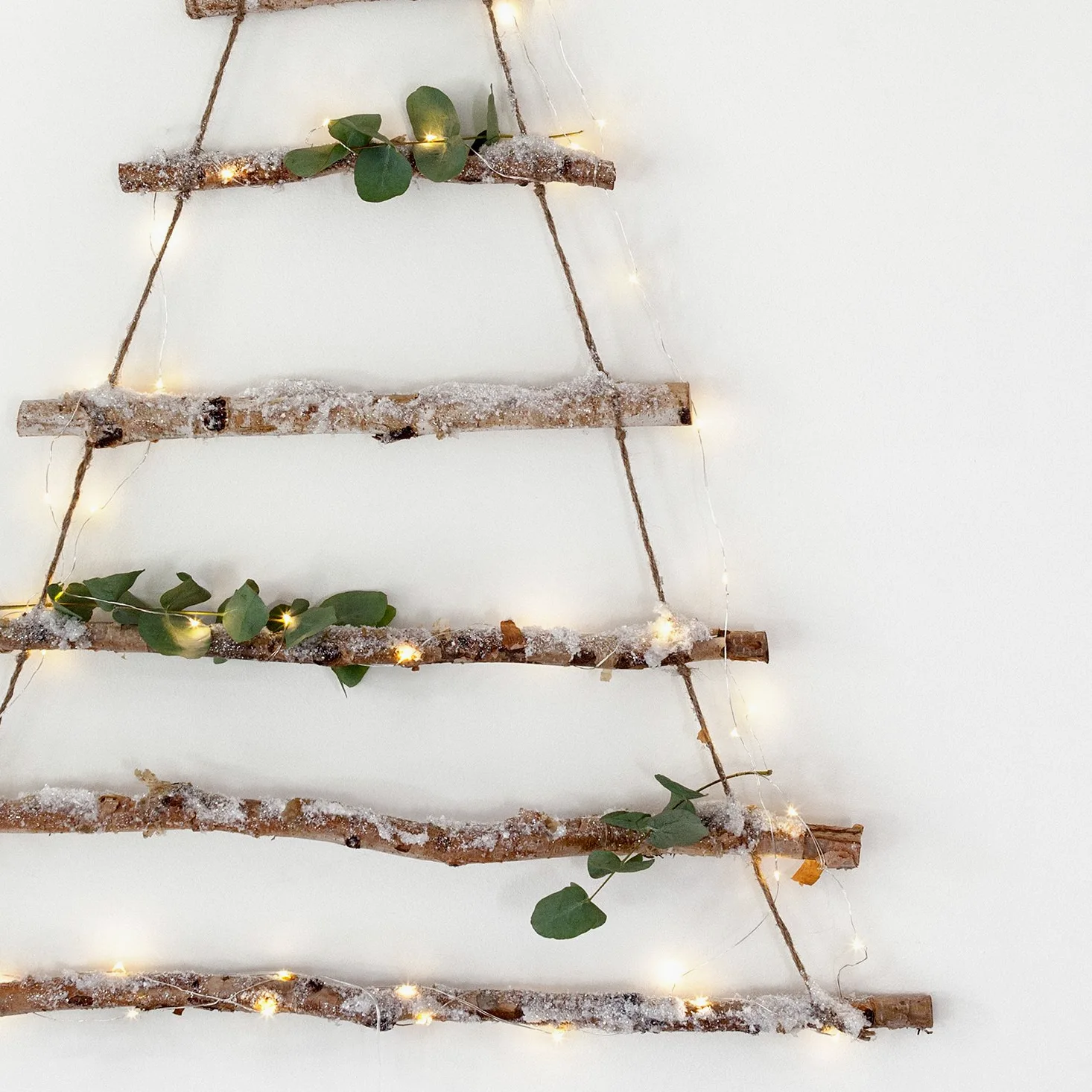 Lights4fun - Set di 10 Fili di 20 Micro LED Bianco Caldo a Pile su Cavo Metallico