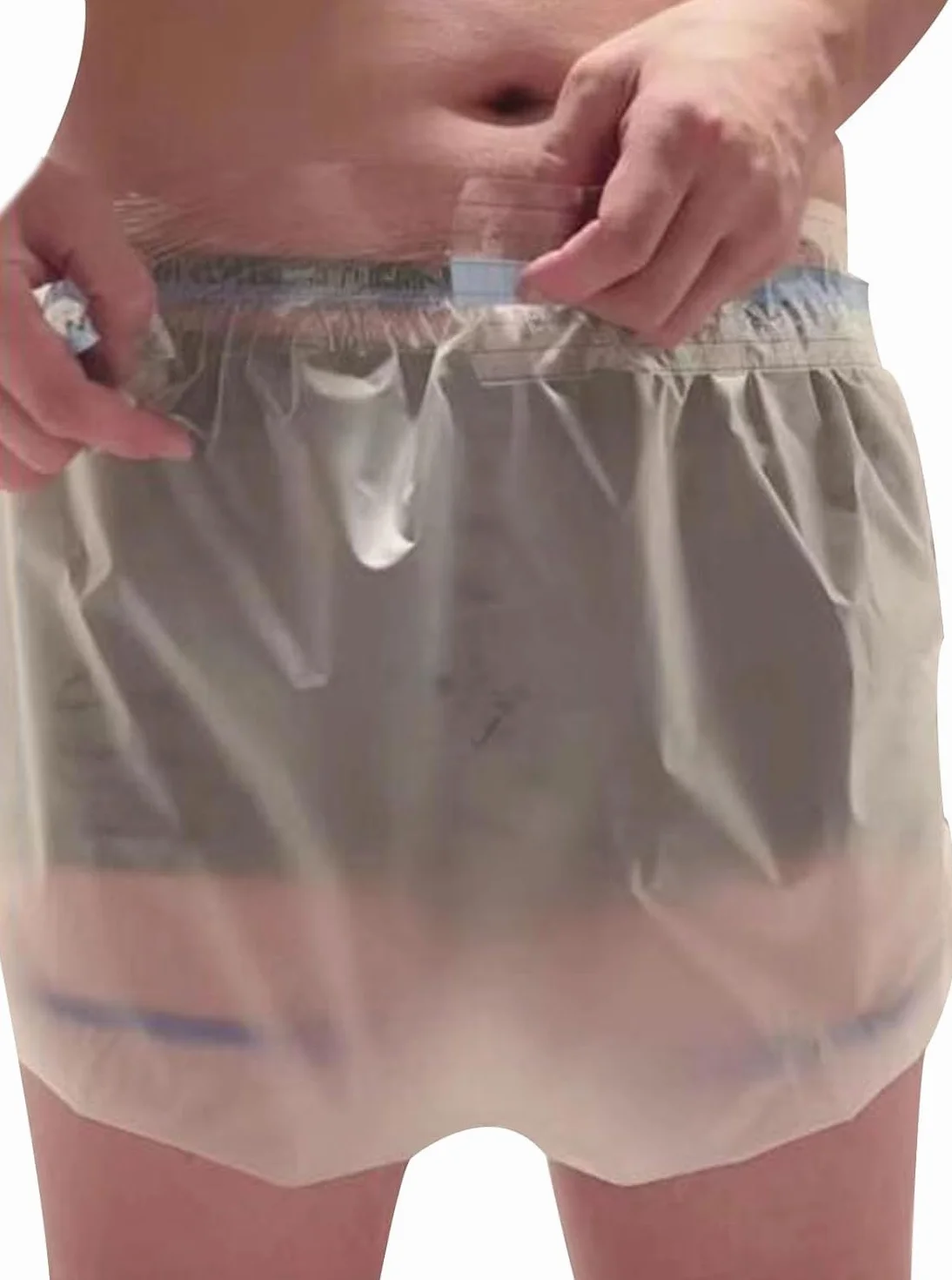 Protezione Contro L'Incontinenza Biancheria Intima Pannoloni Per Anziani Mutanda Plastica Slip Urinare Notte Uomo XL